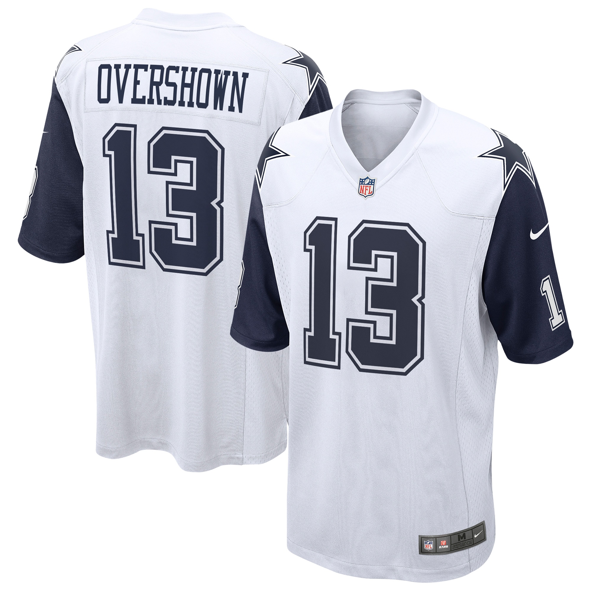 Dallas Cowboys DeMarvion Overshown White Game NFL Jersey Men's