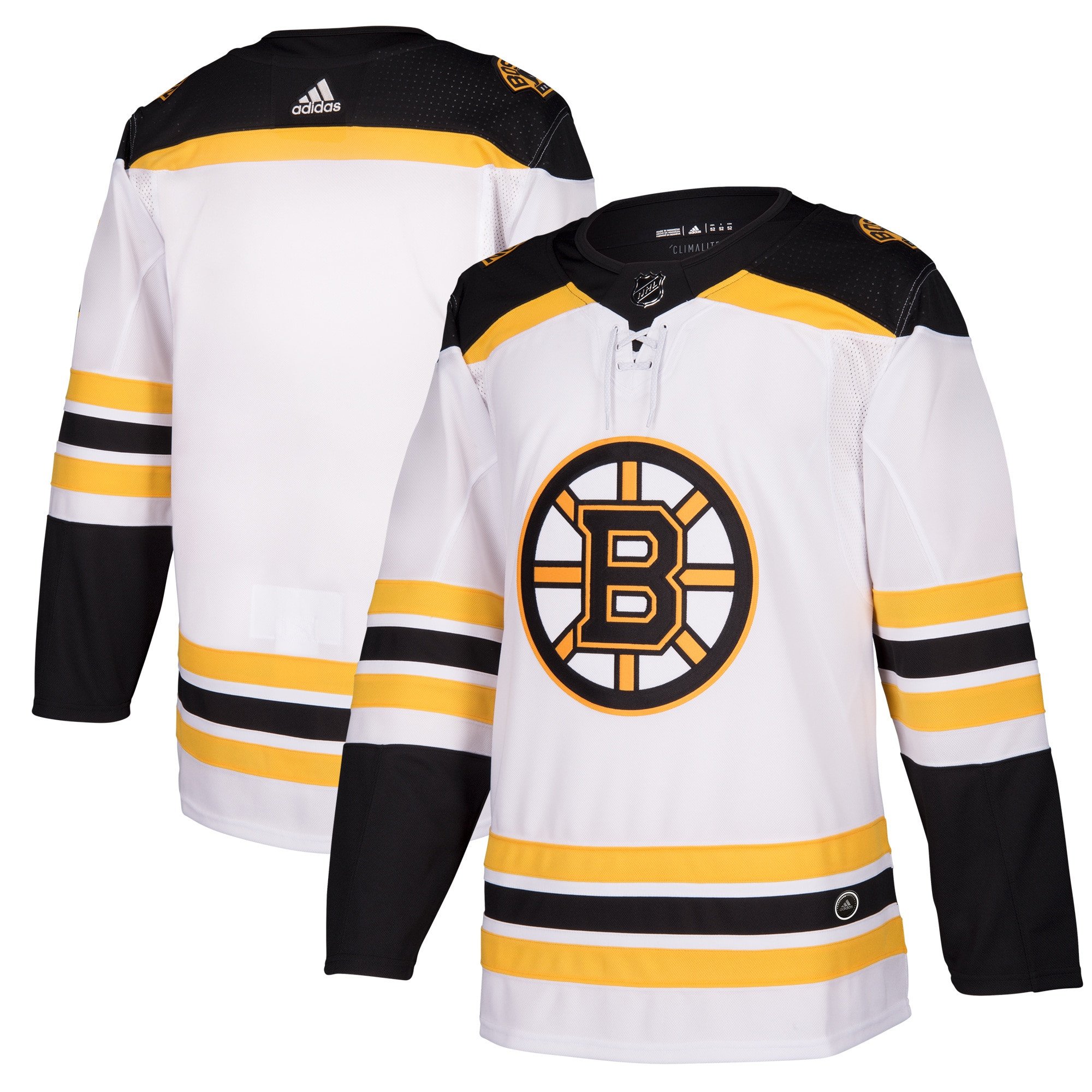 Boston Bruins Away Blank White NHL Jersey Men's