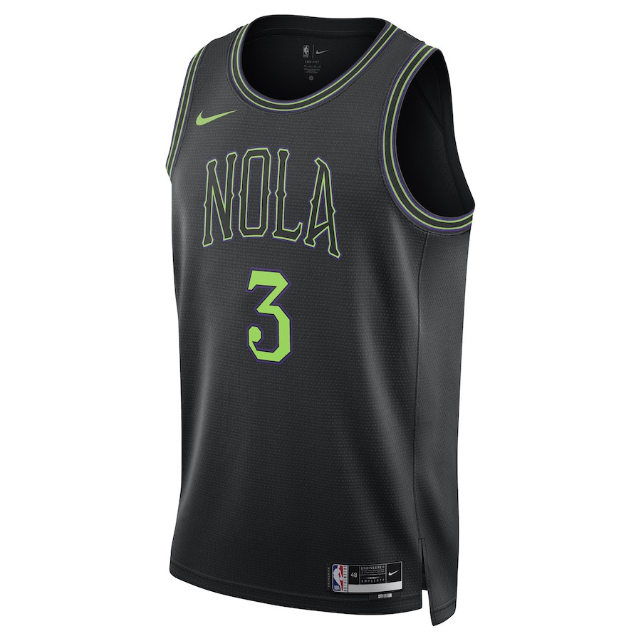 CJ McCollum 3 New Orleans Pelicans 2023/24 Swingman City Editio Unisex Black NBA Jersey Unisex