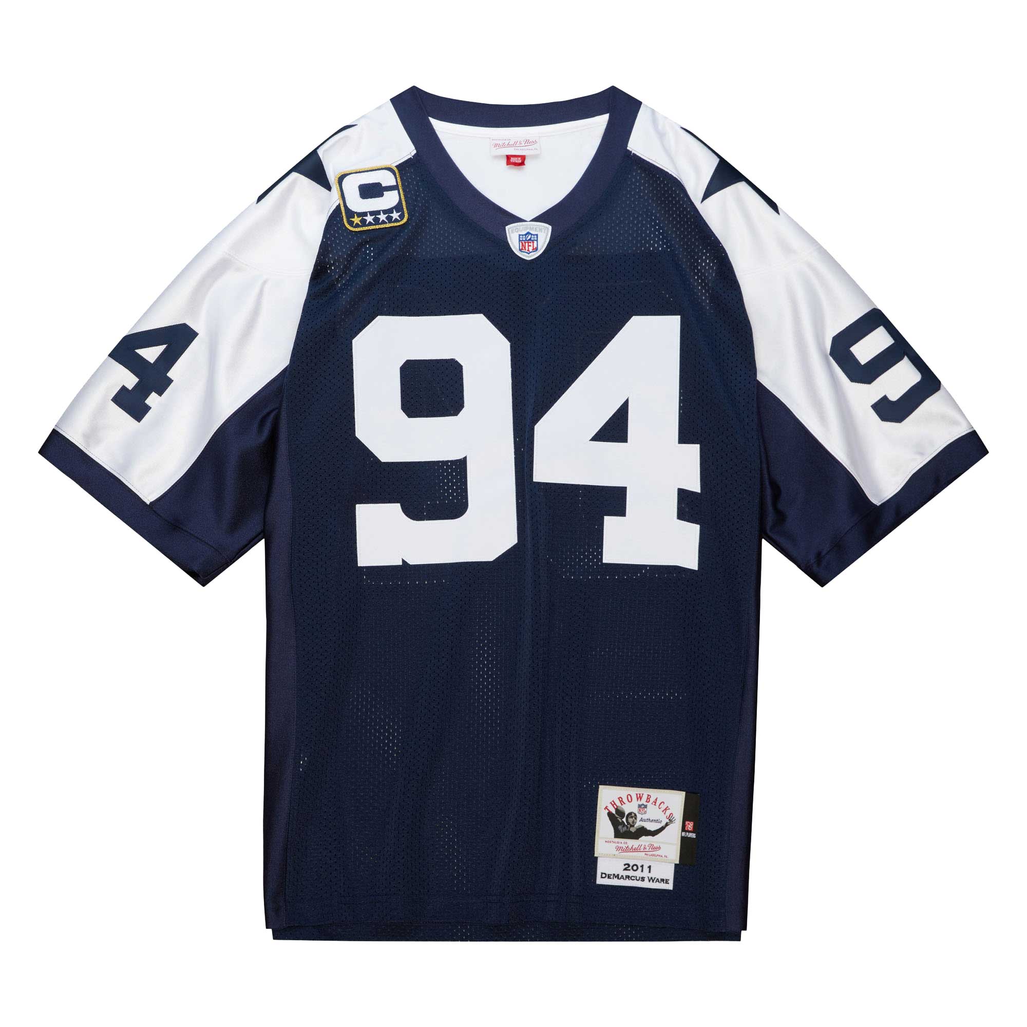 Dallas Cowboys DeMarcus Ware Mitchell Ness Navy 2011 Throwback Retired Player NFL Jersey Men's