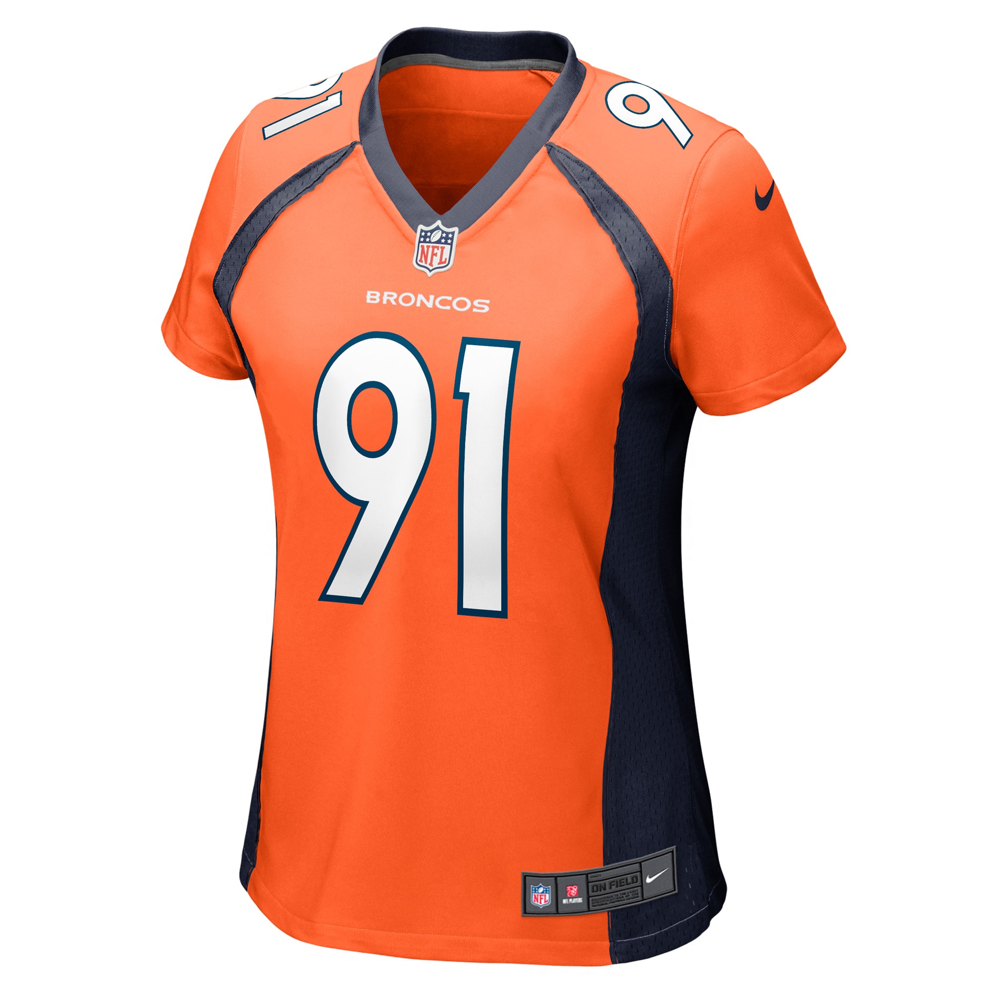 Denver Broncos Matt Henningsen Orange Game Player NFL Jersey Women's