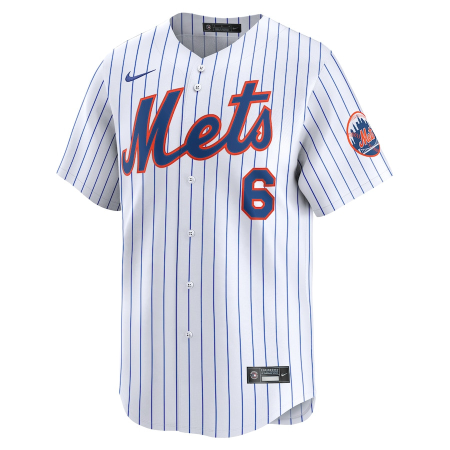 Starling Marte 6 New York Mets Alternate Limited Player White MLB Jersey Men's