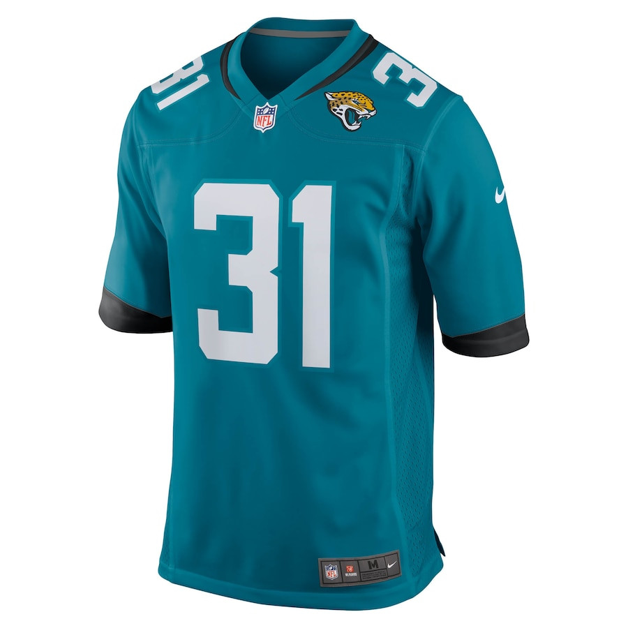Keilan Robinson 31 Jacksonville Jaguars Team Game Teal NFL Jersey Men's