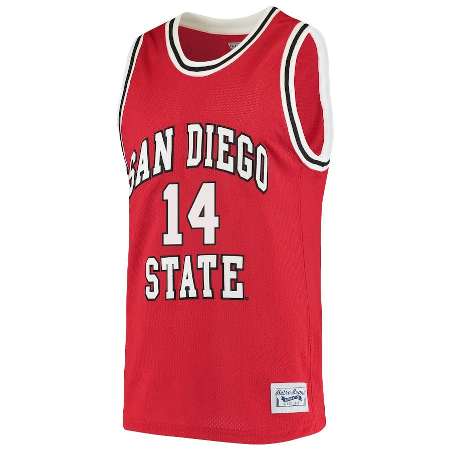 Cade Alger 15 San Diego State Aztecs 2023- Red NCAA Jersey Men's