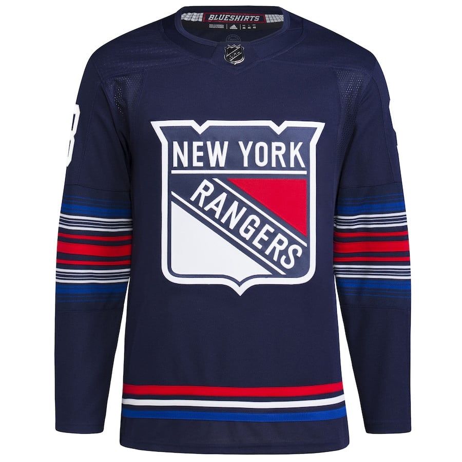 Mika Zibanejad 93 New York Rangers Alternate Primegreen Navy NHL Jersey Men's