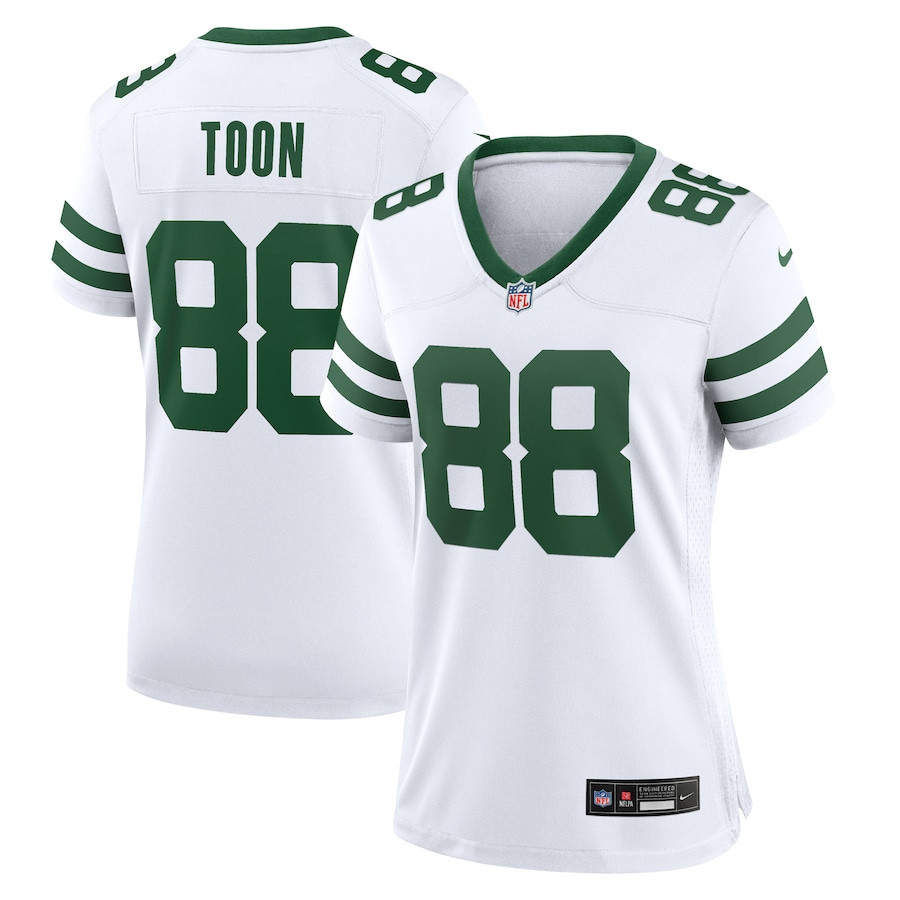 Al Toon 88 New York Jets Game Retired Player Women, White NFL Jersey Women's