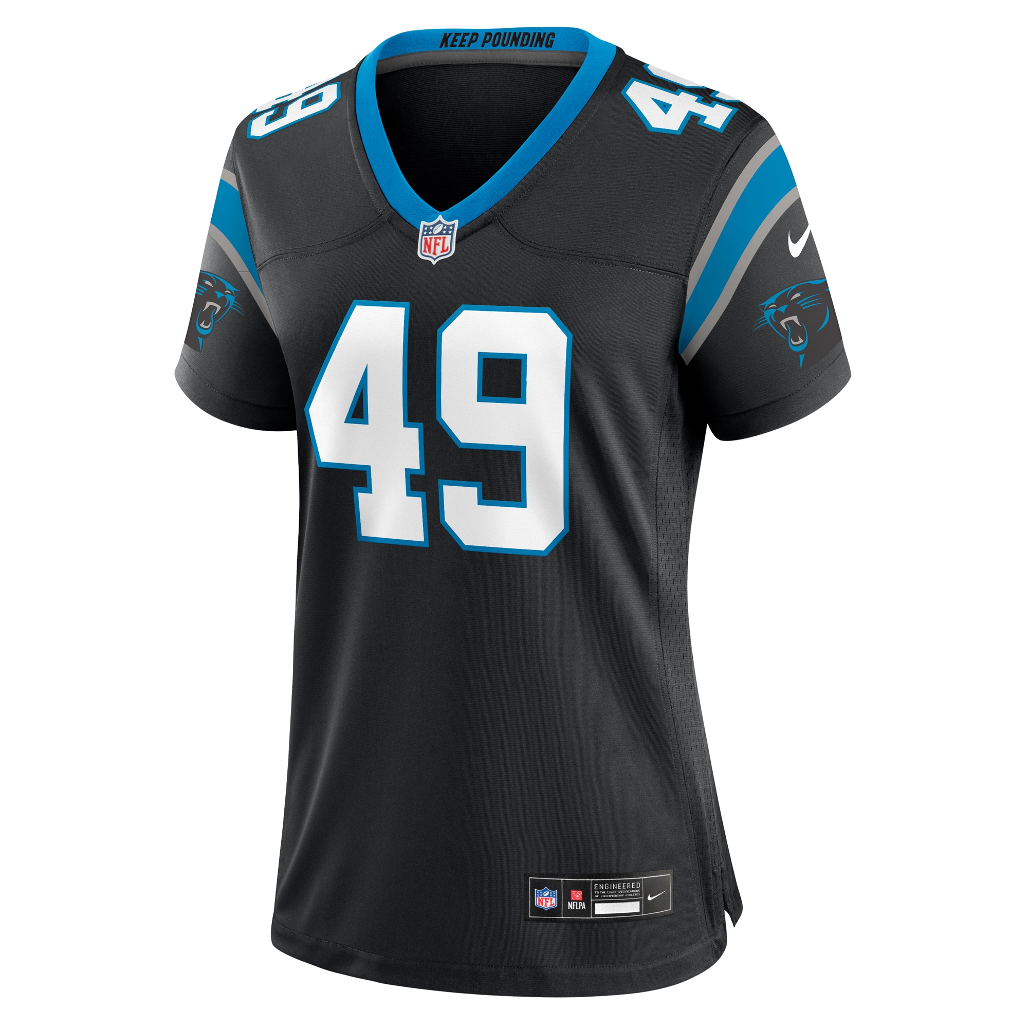 Carolina Panthers Jon Rhattigan Black Game NFL Jersey Women's