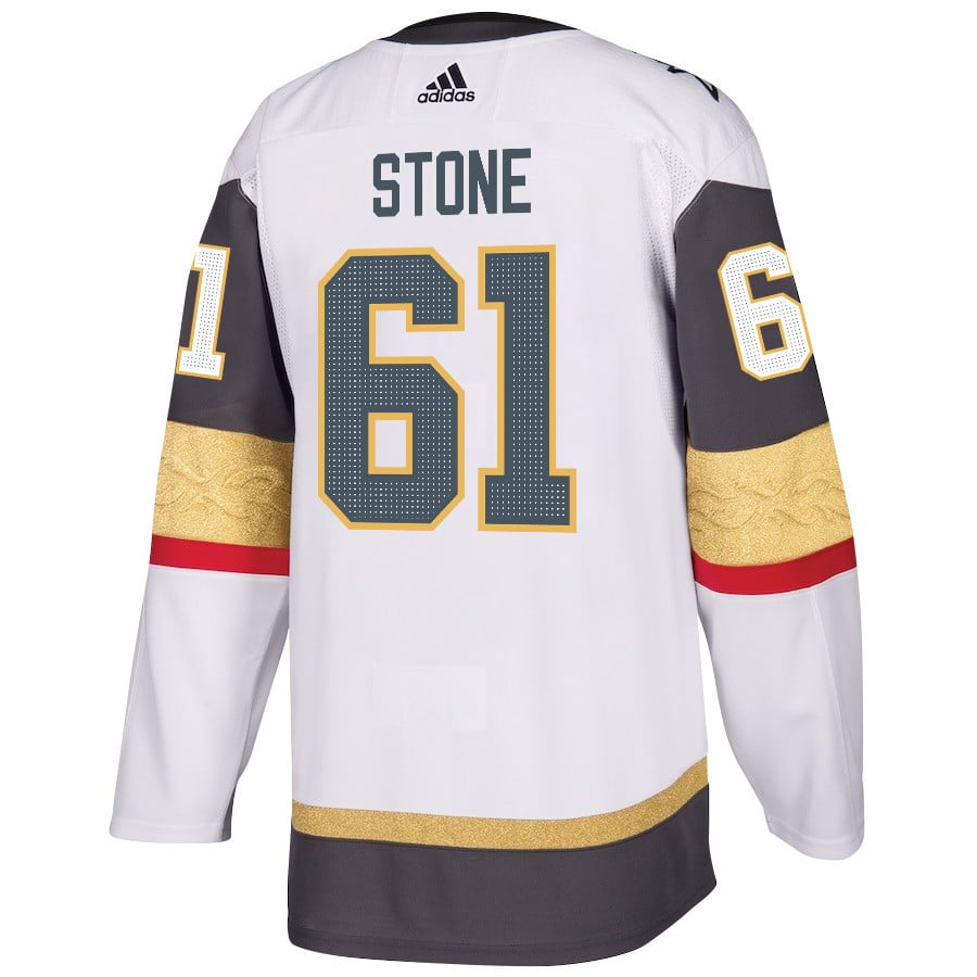 Mark Stone 61 Vegas Golden Knights Stanley Cup 2023 Champions Patch Away Breakaway White NHL Jersey Men's