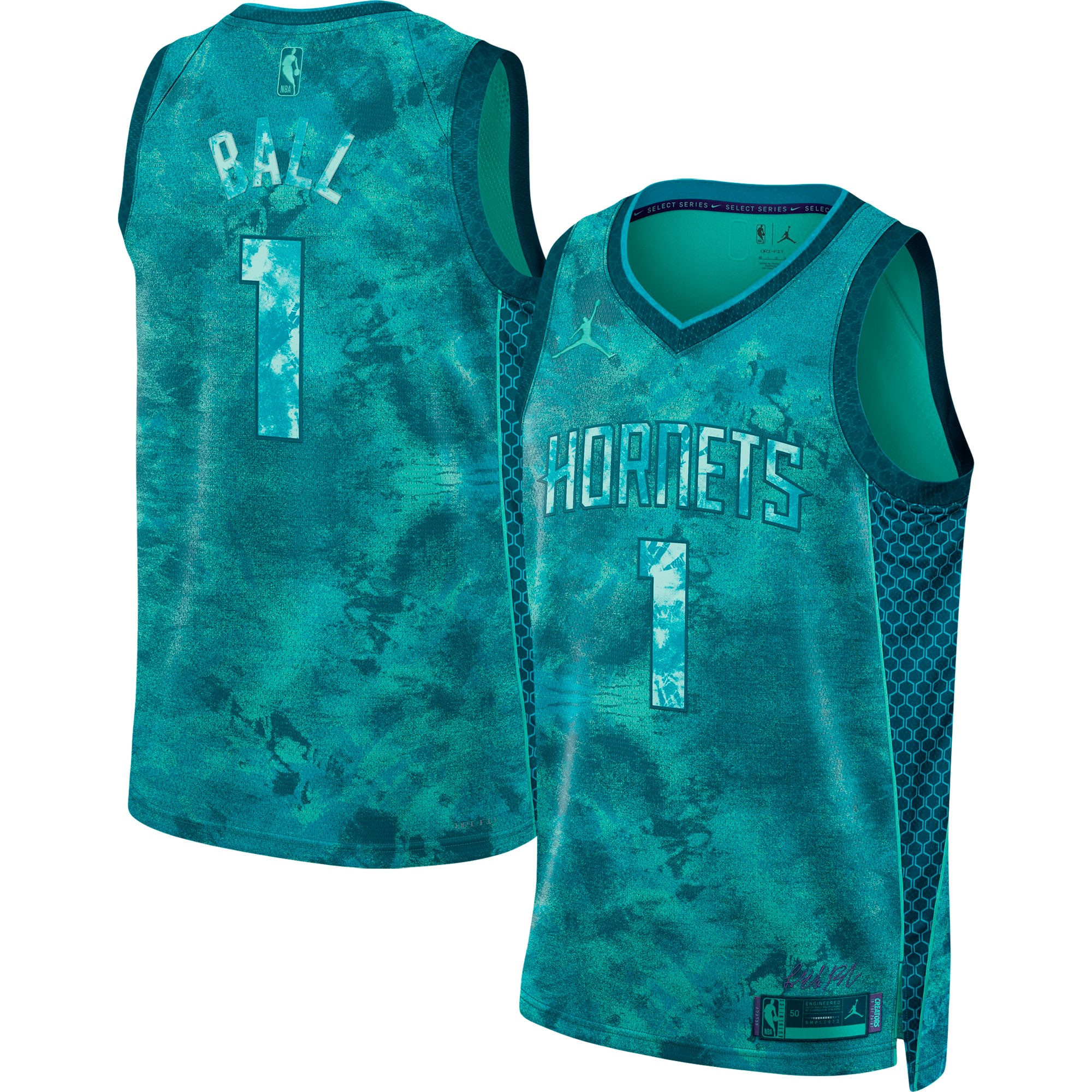 LaMelo Ball 1 Charlotte Hornets Unisex Select Series Swingman Printing NBA Jersey Unisex