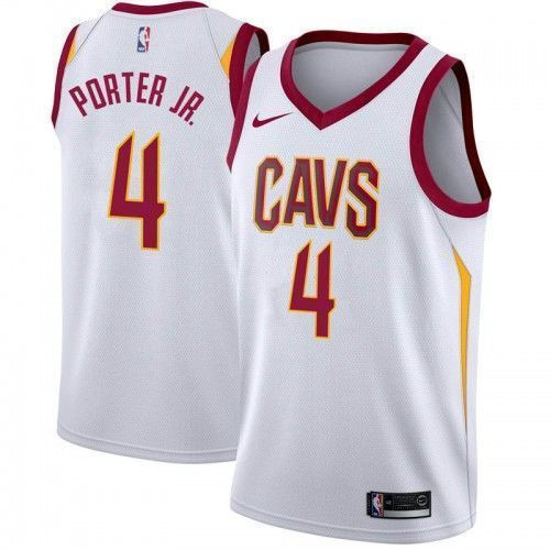 Cleveland Cavaliers 4 Kevin Porter Jr. Association Swingman White NBA Jersey Men's