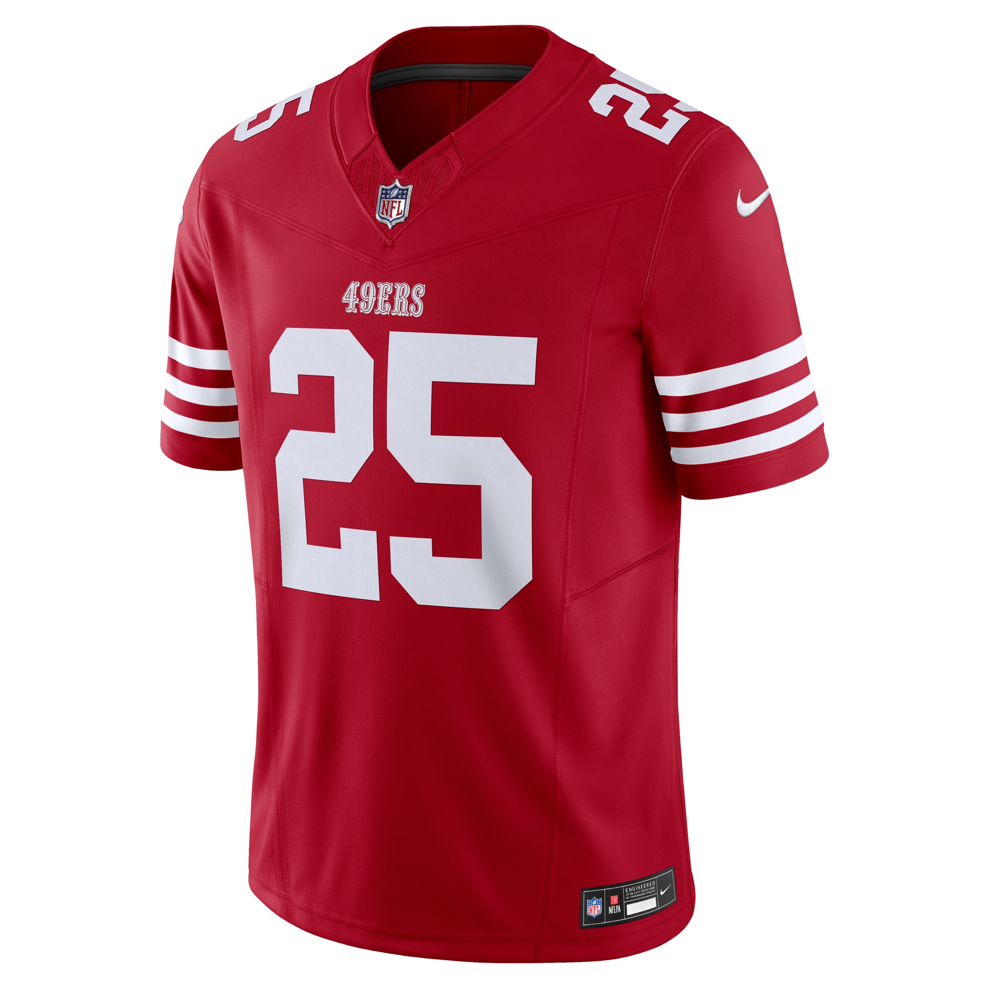 San Francisco 49ers Elijah Mitchell Scarlet Vapor F.U.S.E. Limited NFL Jersey Men's