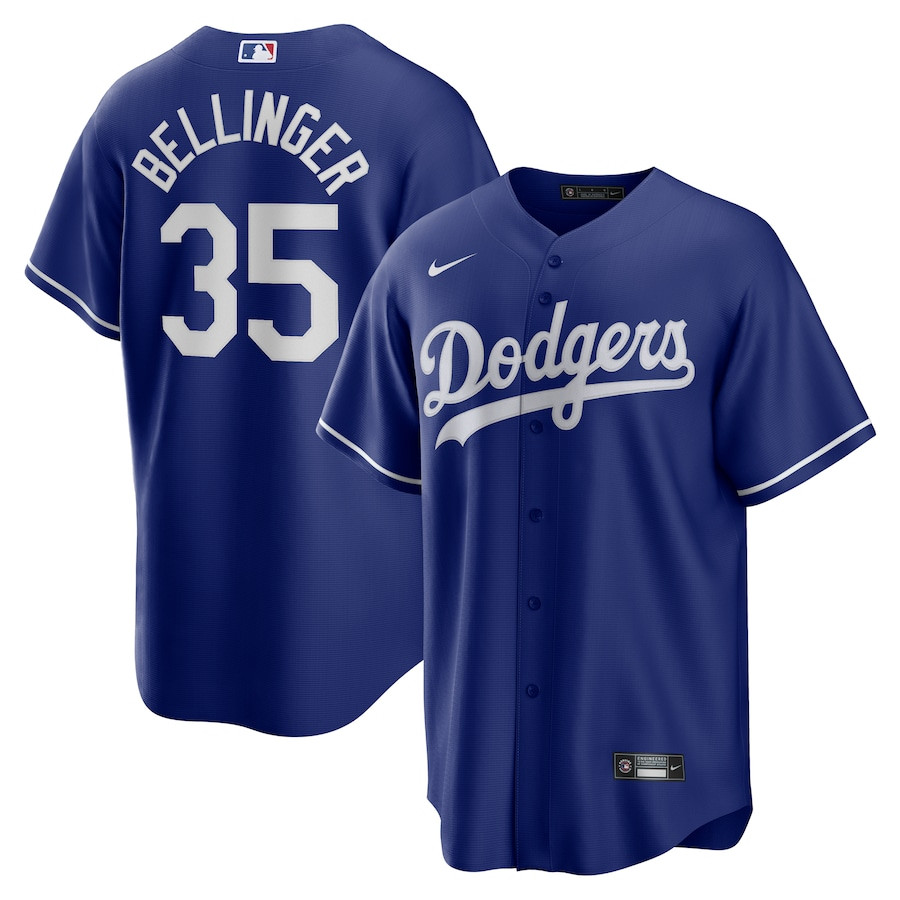 Cody Bellinger 35 Los Angeles Dodgers Alternate Navy MLB Jersey Men's