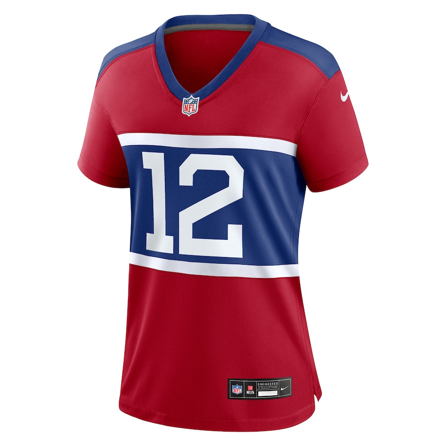 Darren Waller 12 New York Giants Alternate Retired Player Game Century Red NFL Jersey Women's