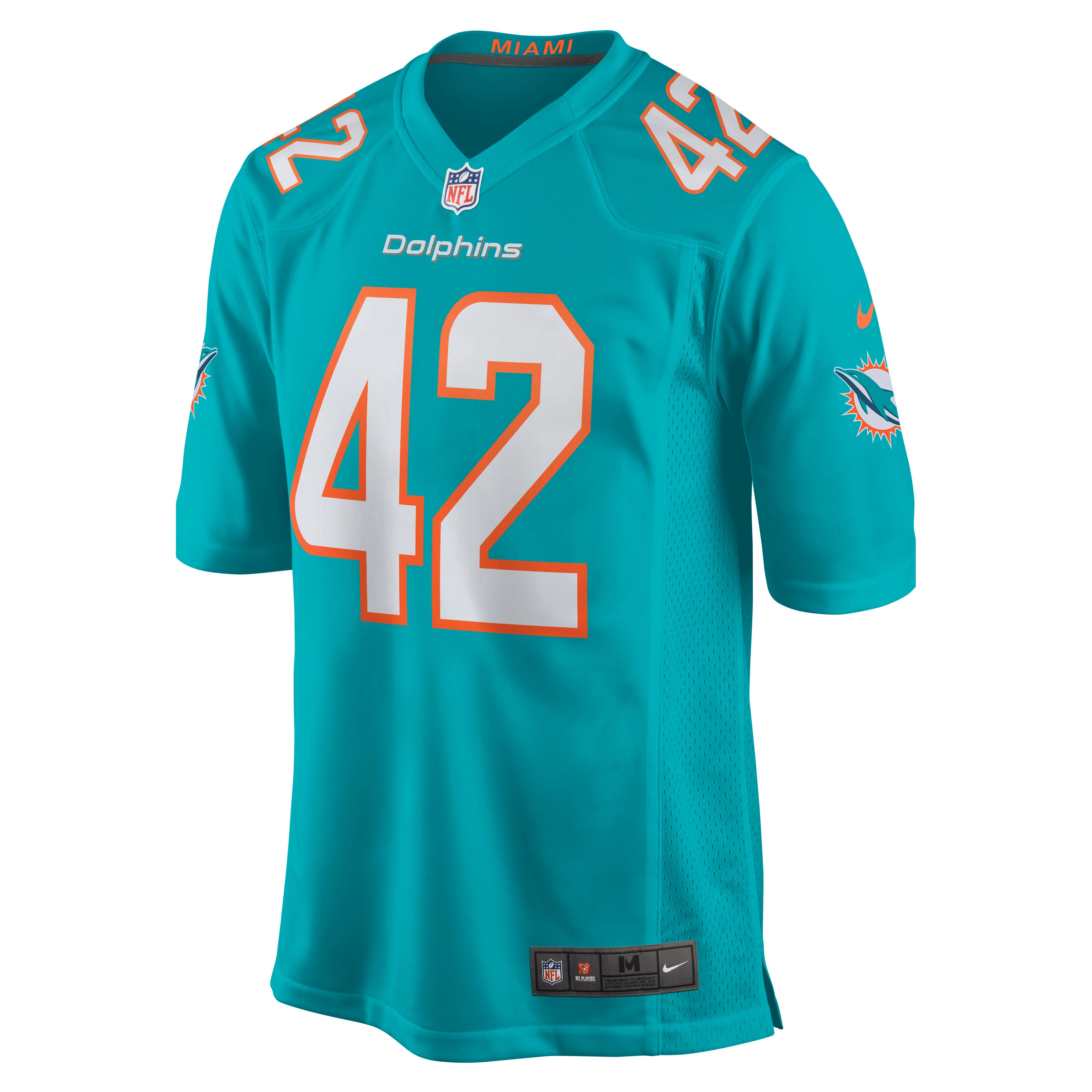 Miami Dolphins Clayton Fejedelem Aqua Game NFL Jersey Men's