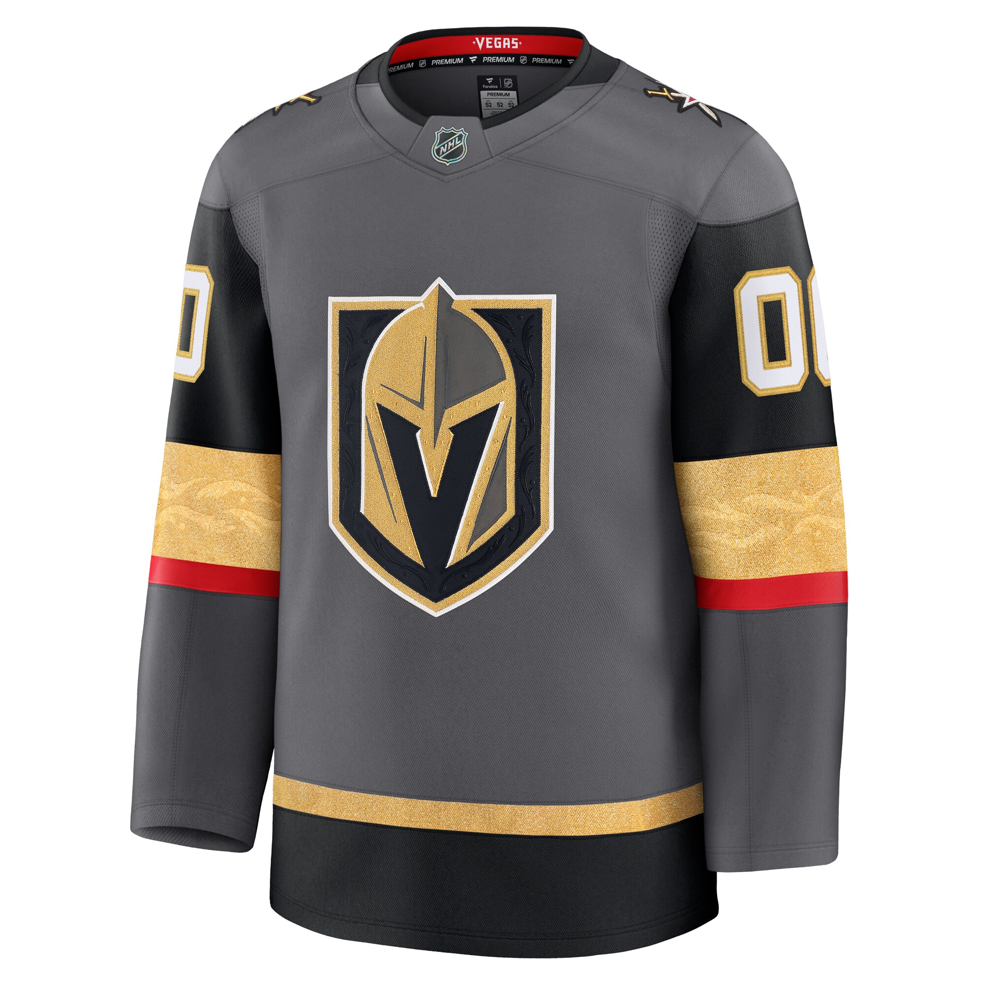 Vegas Golden Knights Gray Alternate Premium Custom NHL Jersey Men's