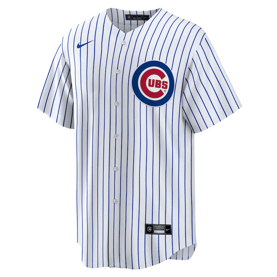 Chicago Cubs Home Blank White MLB Jersey Men's