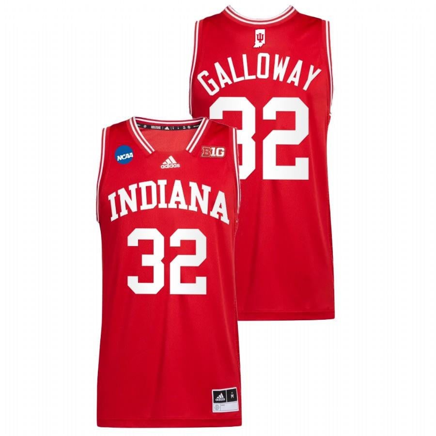 Indiana Hoosiers Trey Galloway Red 2022 March Madness NCAA Jersey Men's