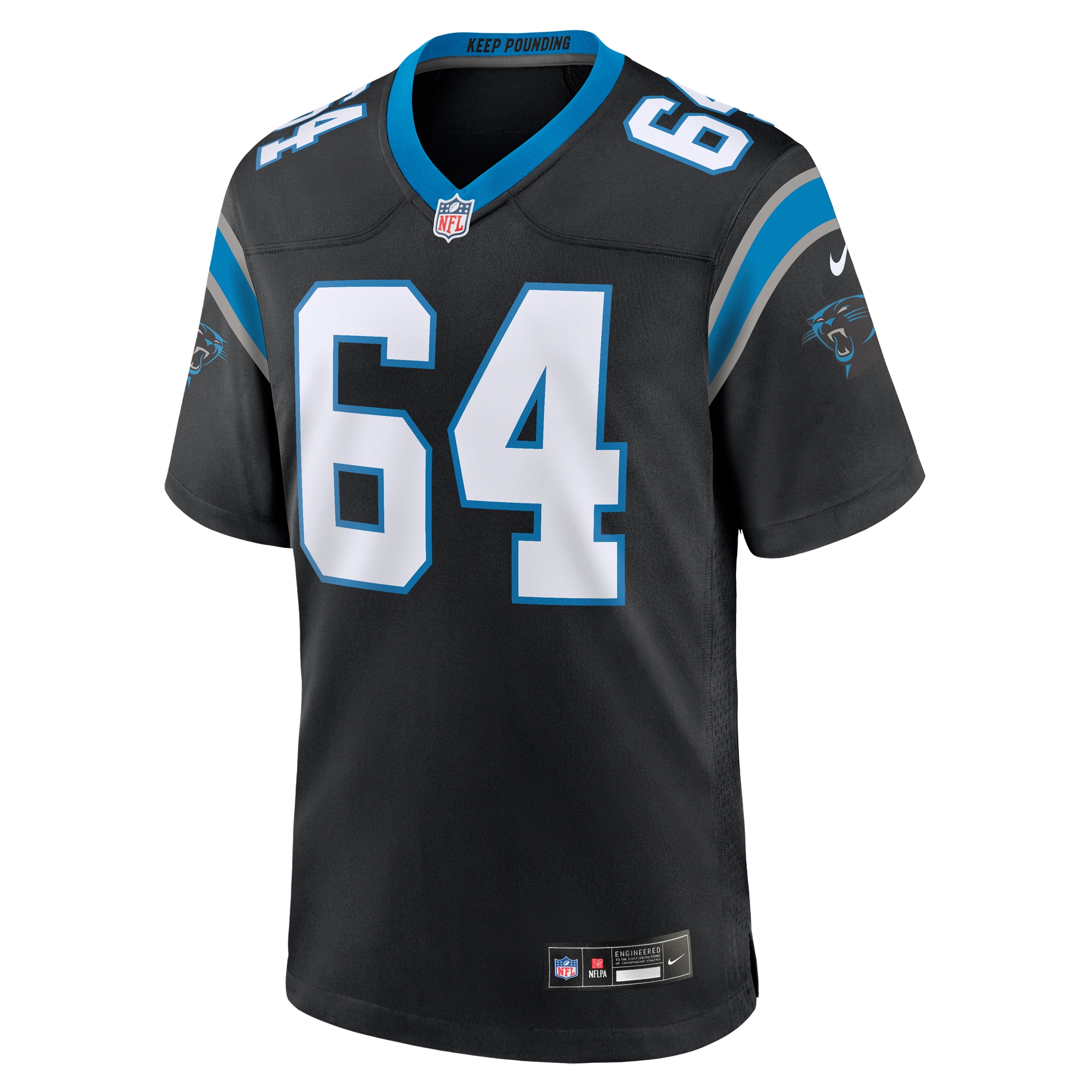 Carolina Panthers Brett Toth Black Game NFL Jersey Men's