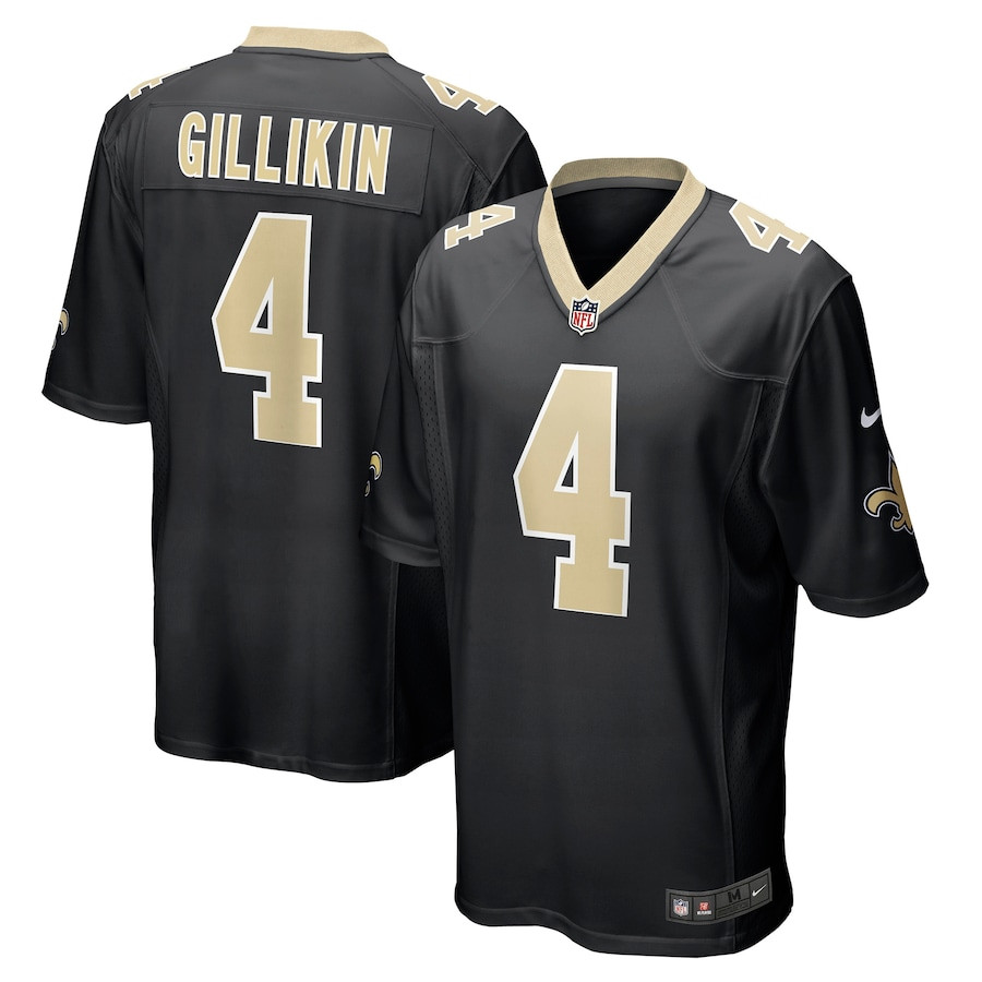 Blake Gilikin 4 New Orleans Saints Game Black NFL Jersey Men's