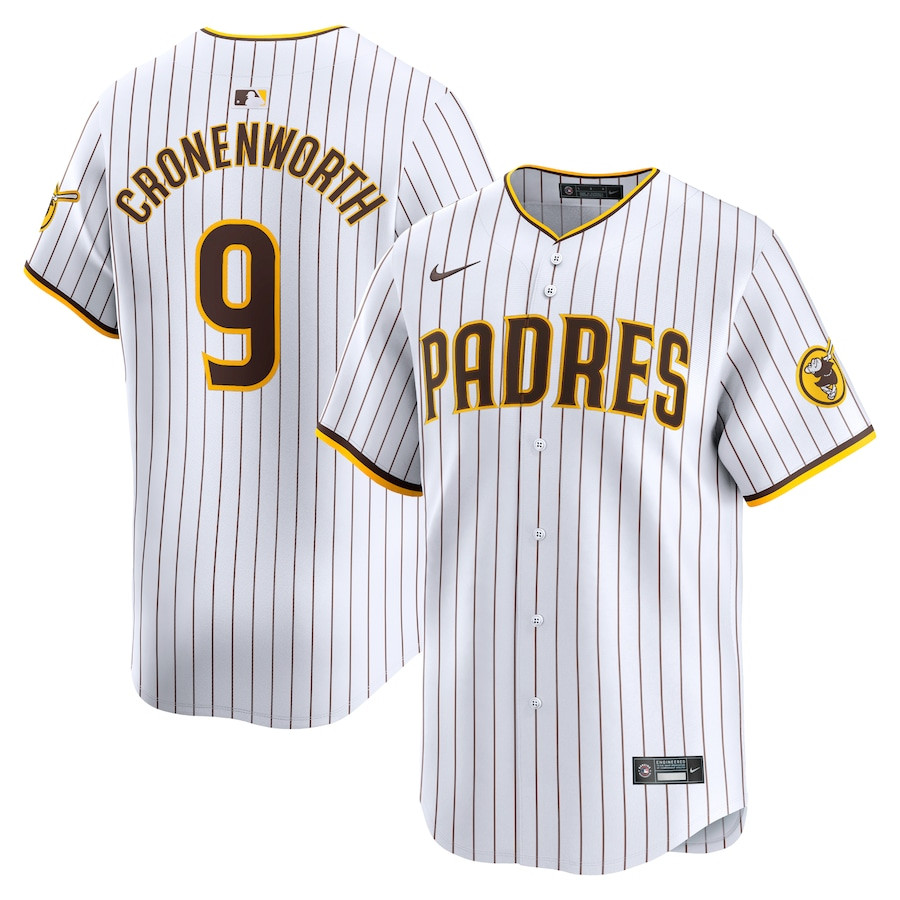Jake Cronenworth 9 San Diego Padres Home Limited Player White MLB Jersey Men's