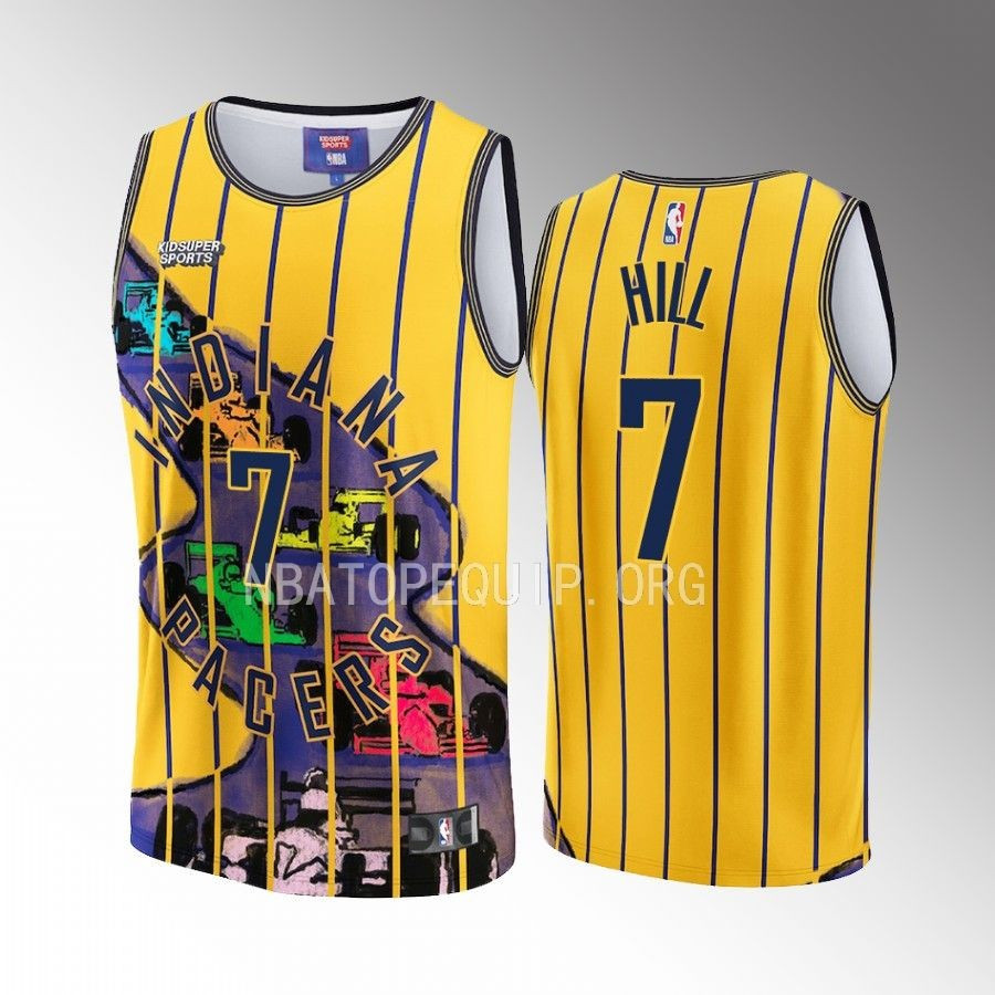George Hill 7 Indiana Pacers KidSuper Studio Unisex Hometown NBA Jersey Unisex