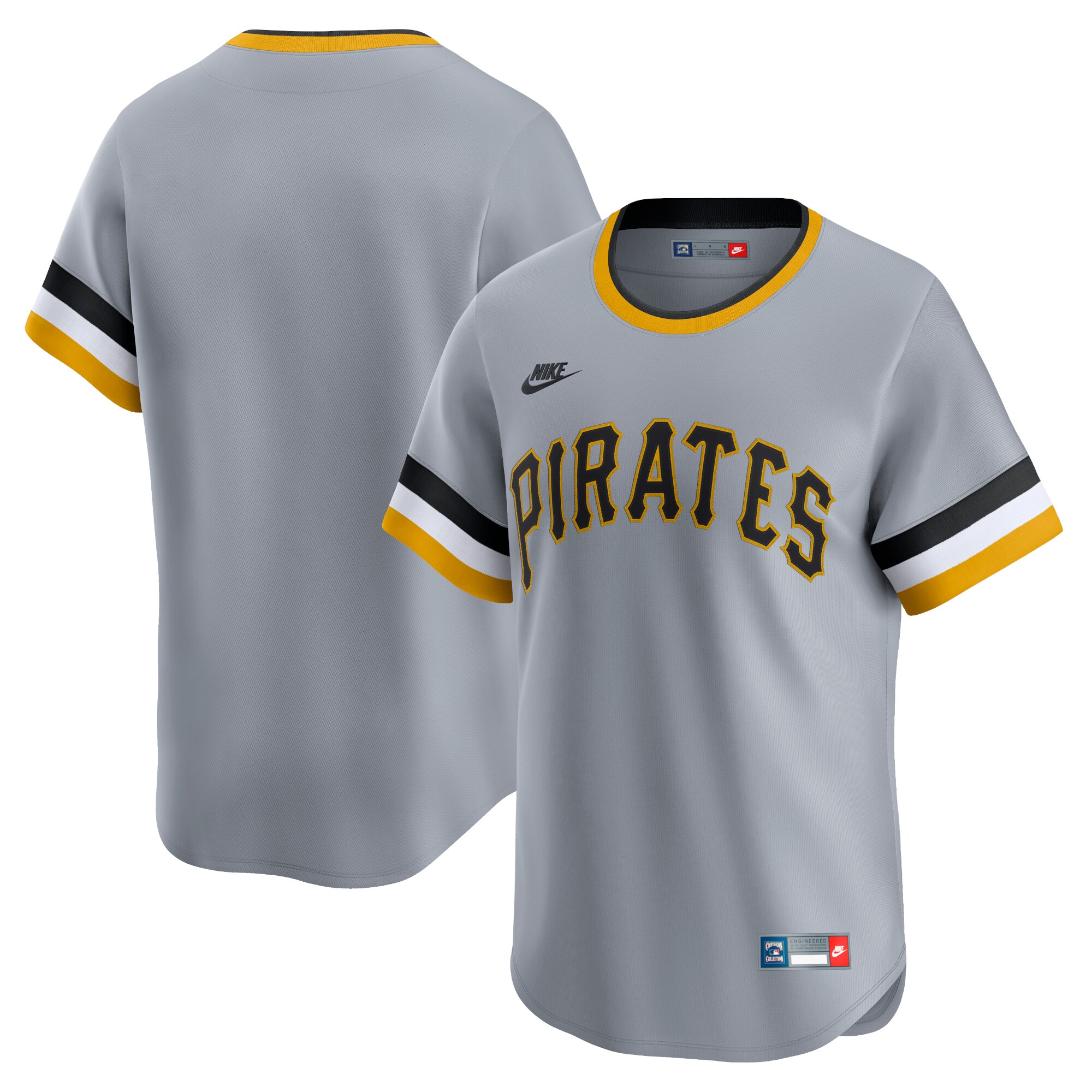 Pittsburgh Pirates Gray Cooperstown Collection Limited MLB Jersey Men's