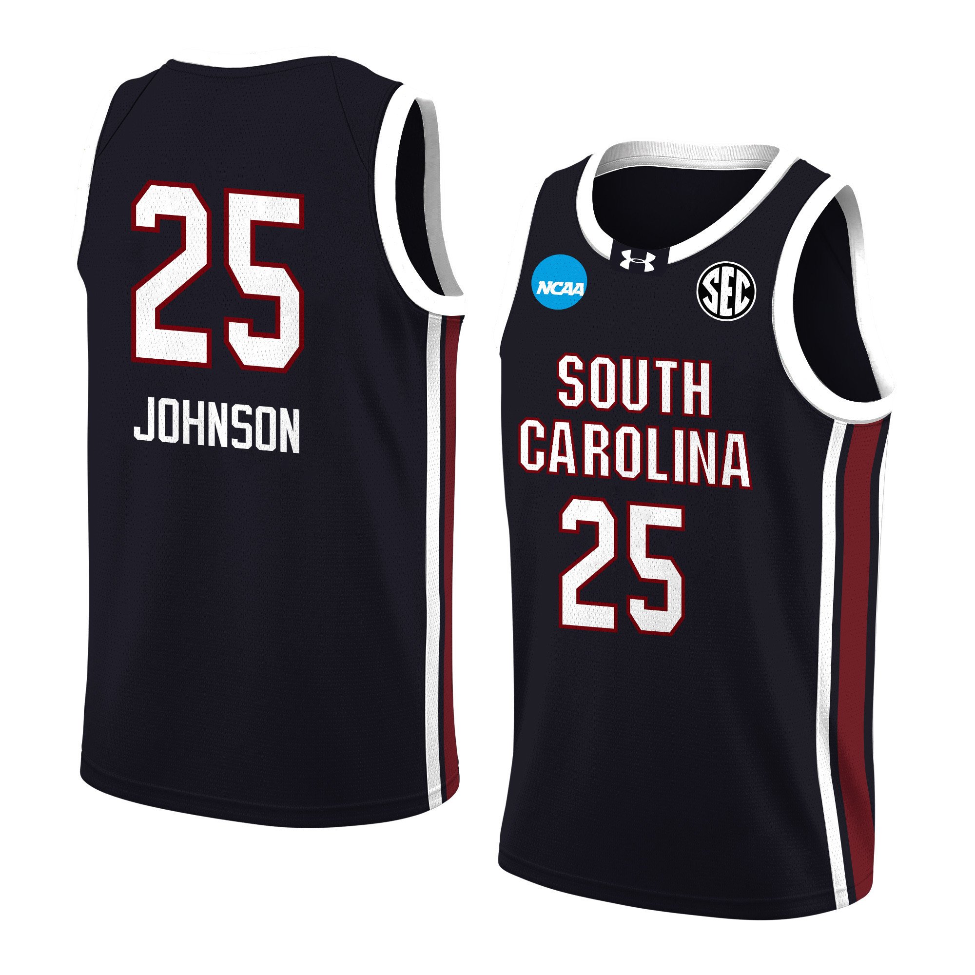 Raven Johnson 25 South Carolina 2024 Black Unisex NCAA Jersey Unisex