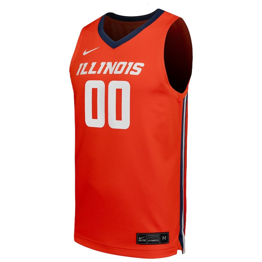 Illinois Fighting Illin Unisex NIL Custom Orange NCAA Jersey Unisex