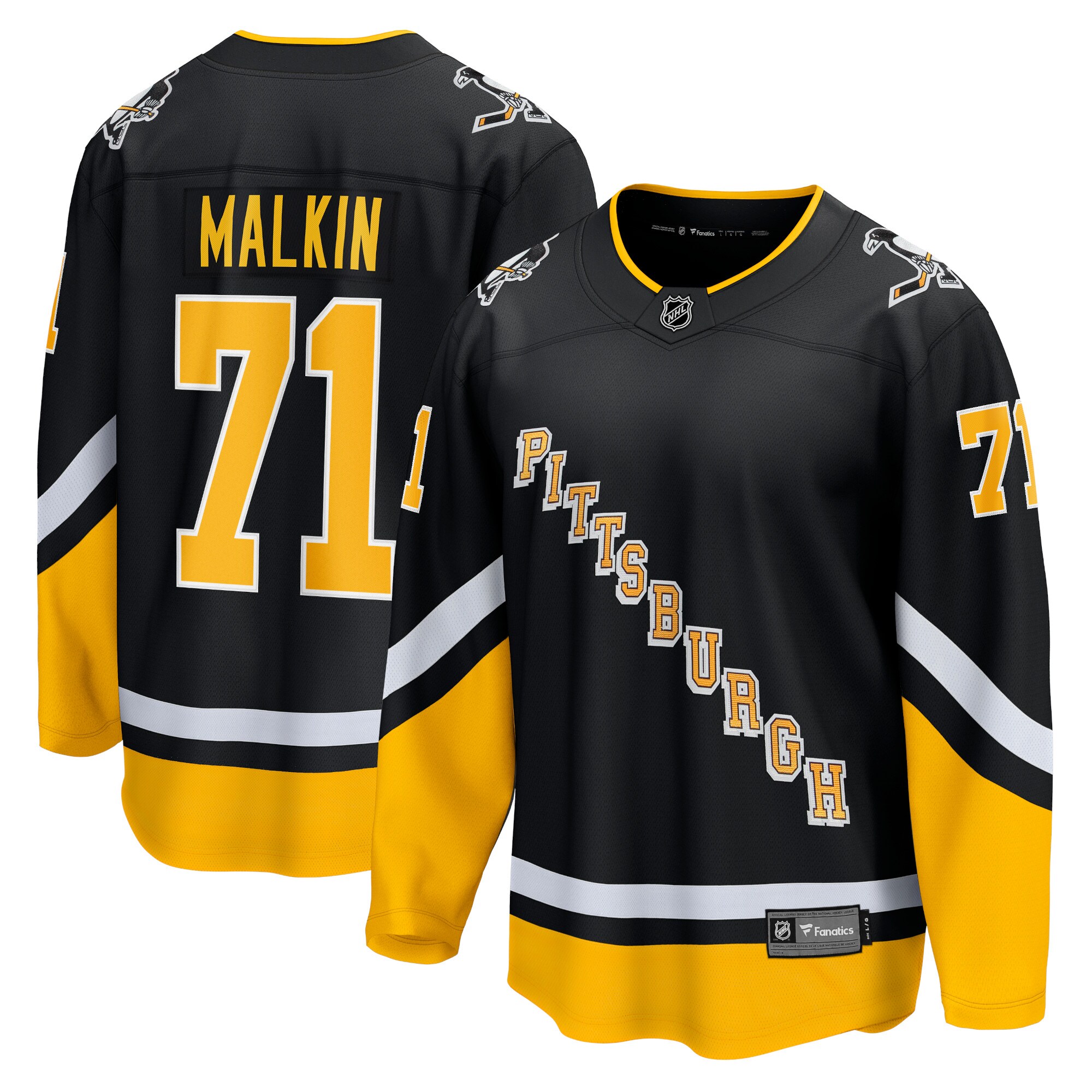 Pittsburgh Penguins Evgeni Malkin Black Alternate Premier Breakaway Player NHL Jersey Men's
