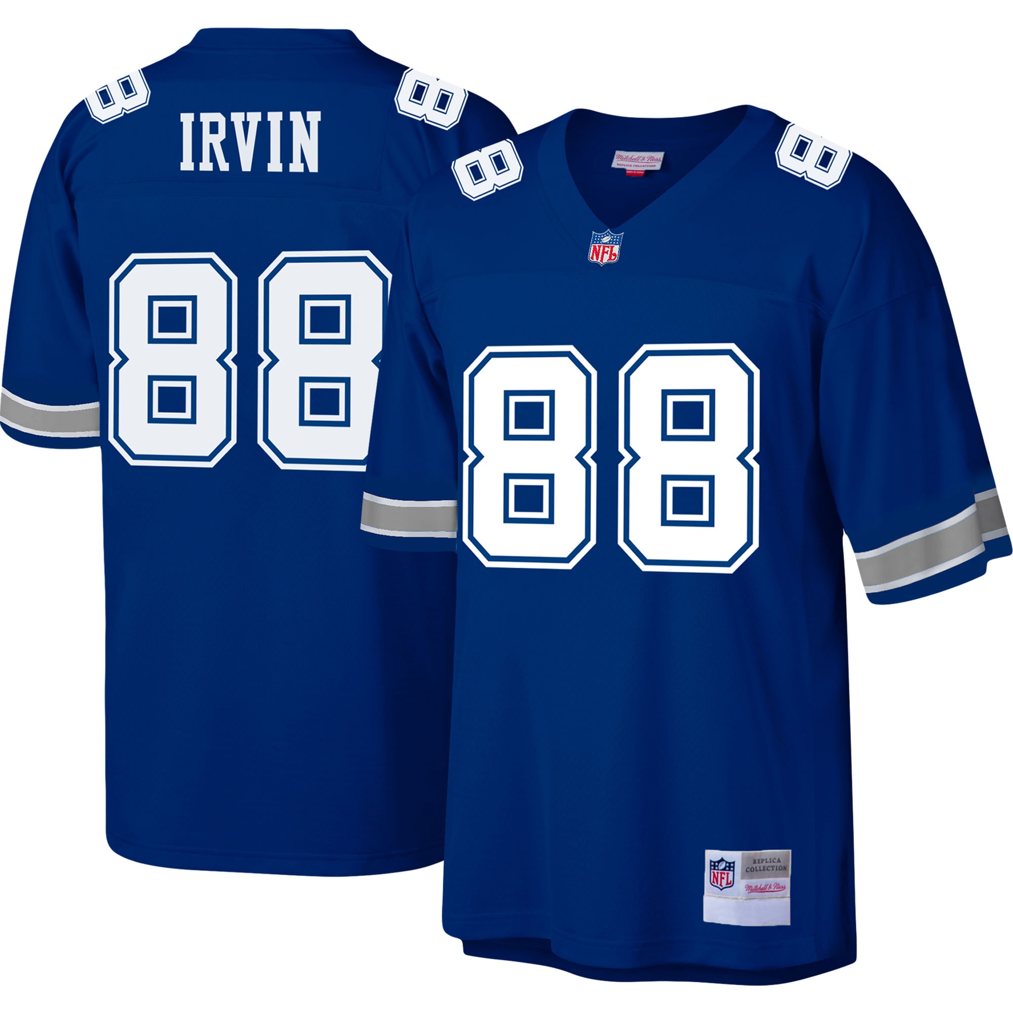 Dallas Cowboys 1996 Michael Irvin Mitchell Ness Royal Throwback Retired Player NFL Jersey Men's