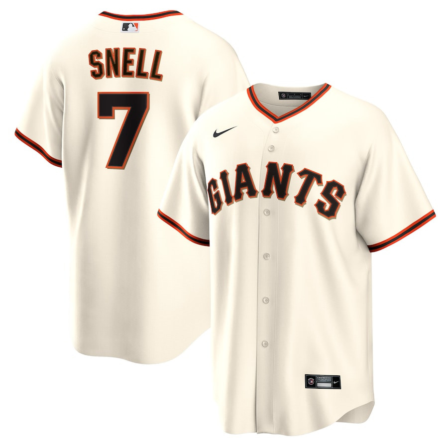 Blake Snell 7 San Francisco Giants Home Cream MLB Jersey Men's