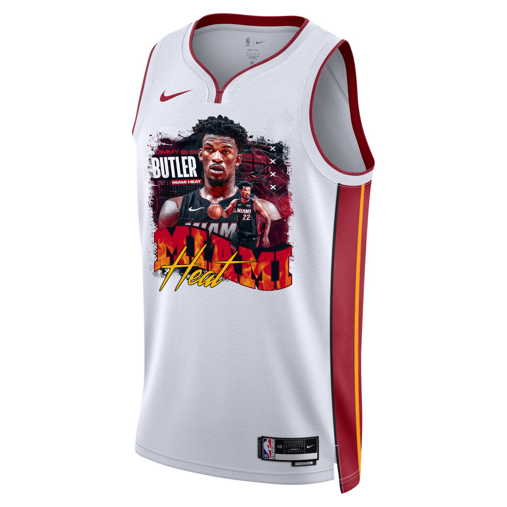 Jimmy Butler 22 Miami Heat Star Performer 2023 Champions Swingman White NBA Jersey Men's