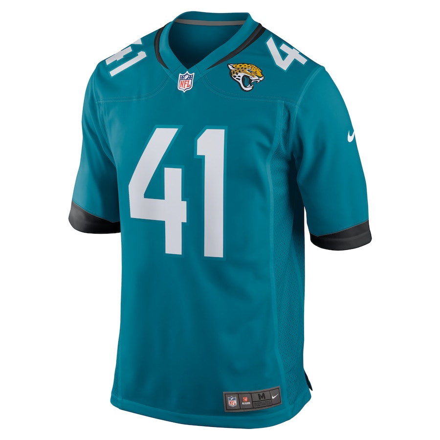 Josh Hines-Allen 41 Jacksonville Jaguars Player Game Teal NFL Jersey Men's