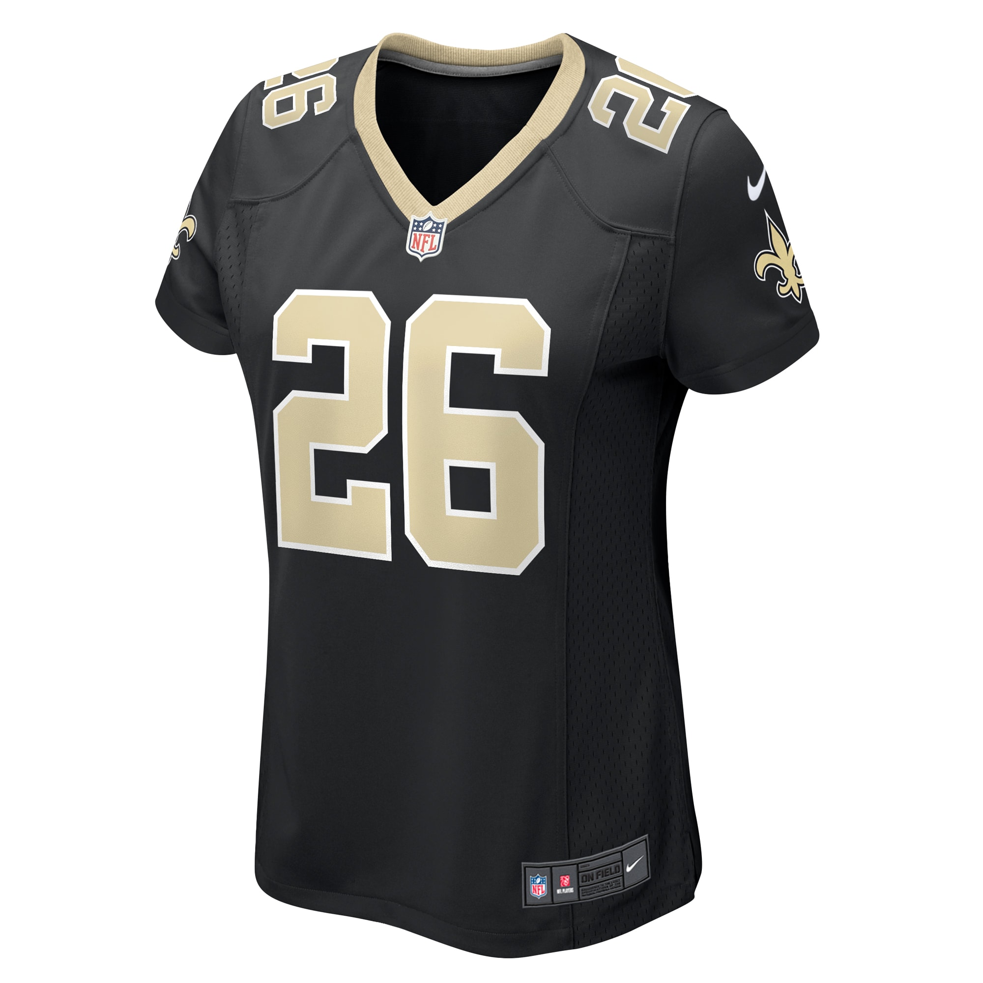 New Orleans Saints Eno Benjamin Black Team Game NFL Jersey Women's