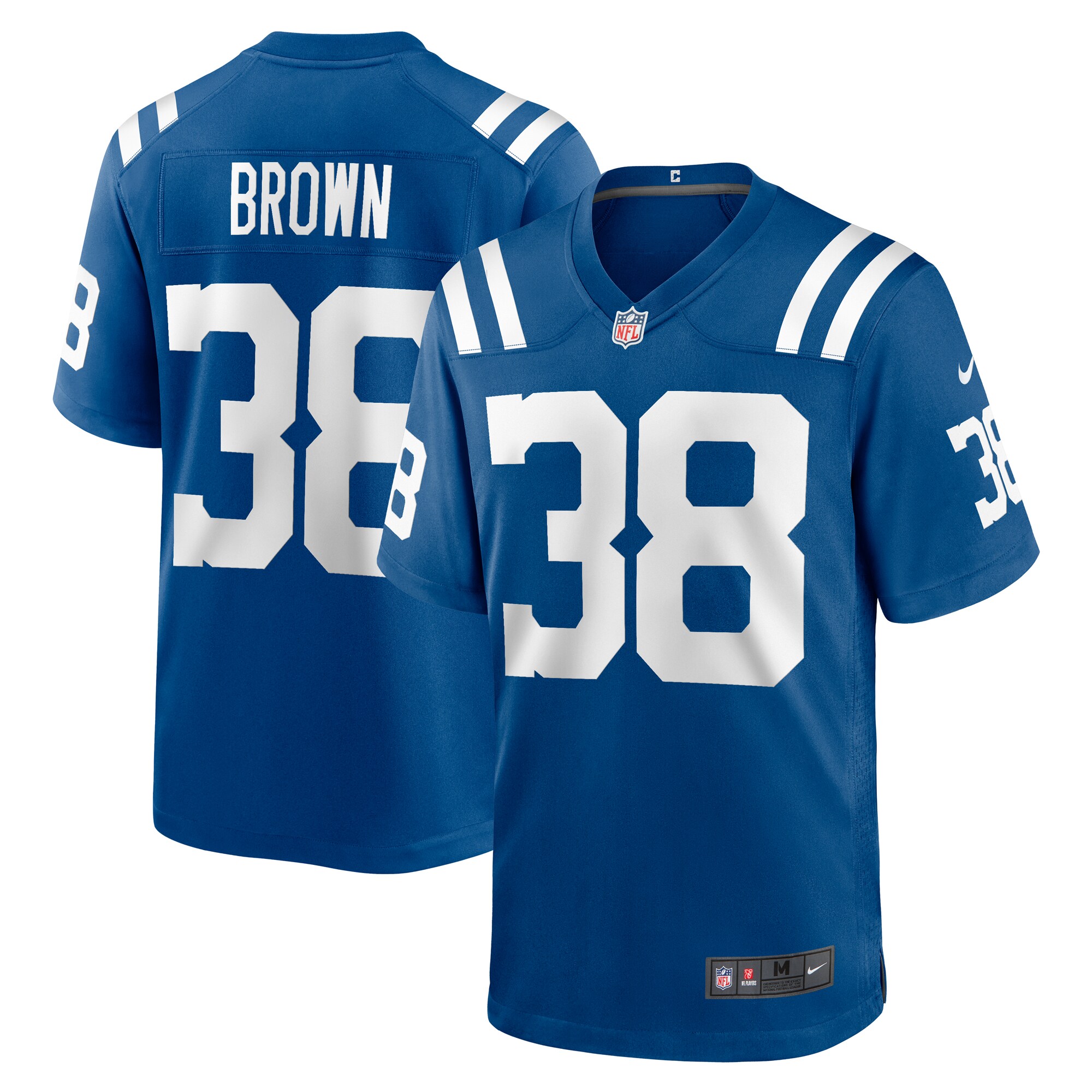 Indianapolis Colts Pharaoh Brown Royal Game Player NFL Jersey Men's