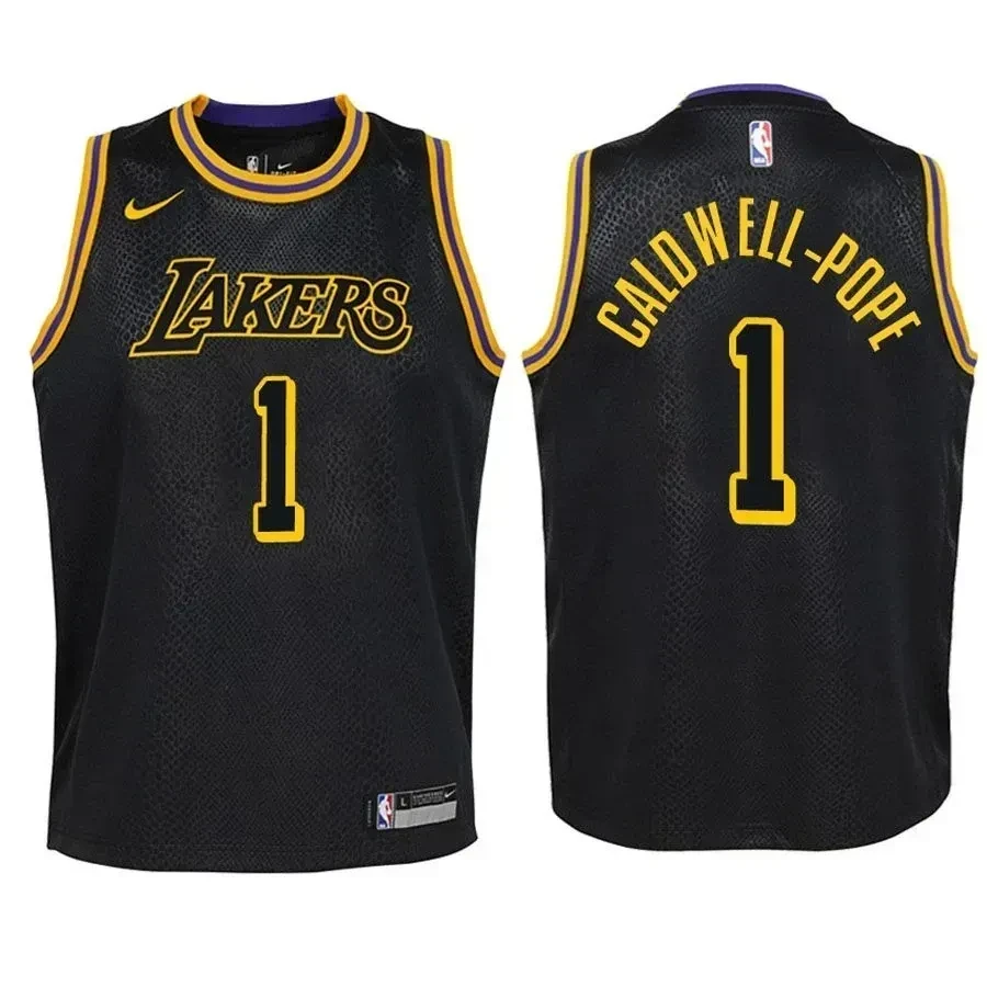 Los Angeles Lakers Kentavious Caldwell-pope 1 City Edition Black NBA Jersey Youth