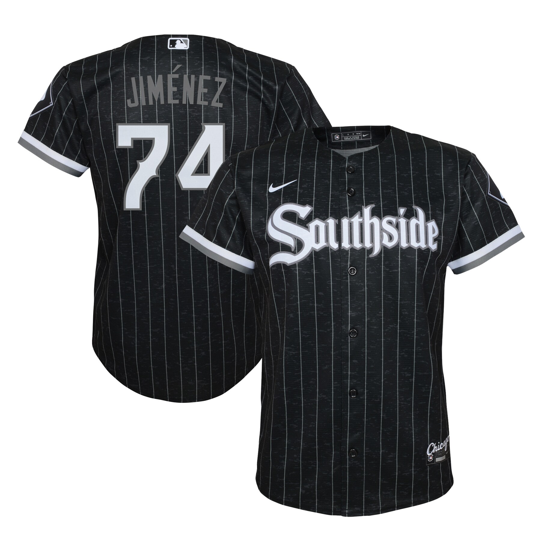 Chicago White Sox Eloy Jimenez Black City Connect Player MLB Jersey Youth