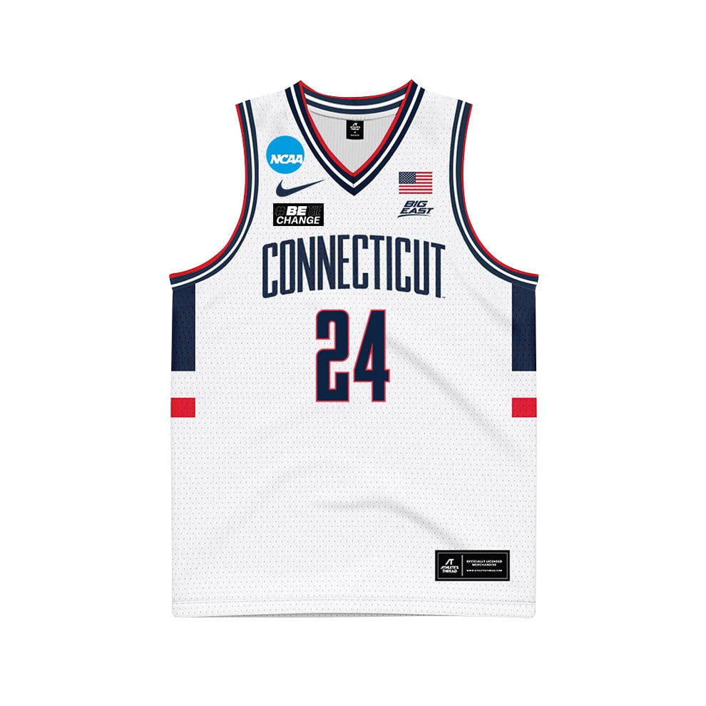 Youssouf Singare 24 UConn Huskies 2024 White Unisex NCAA Jersey Unisex