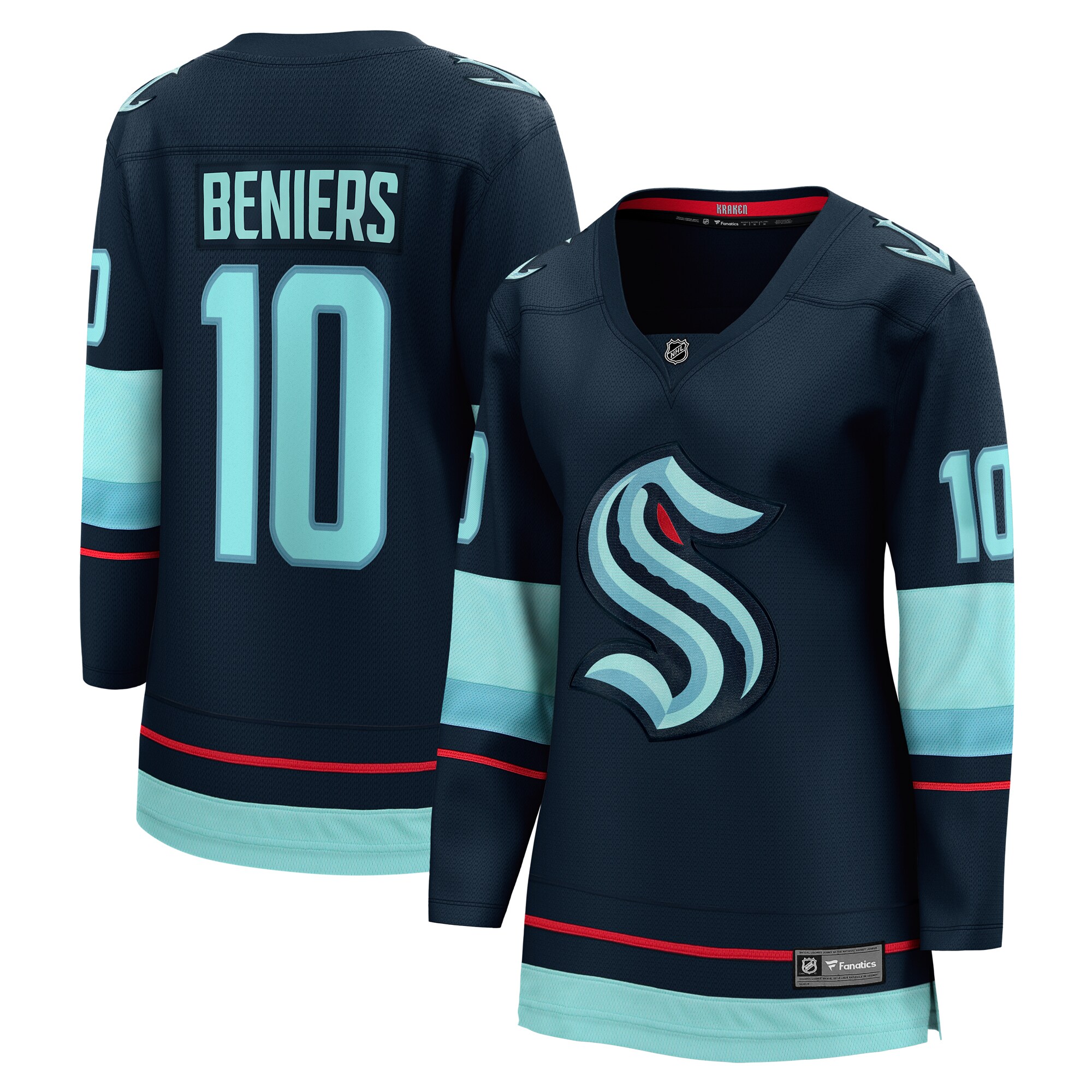 Seattle Kraken Matty Beniers Deep Sea Blue Home Breakaway Player NHL Jersey Women's