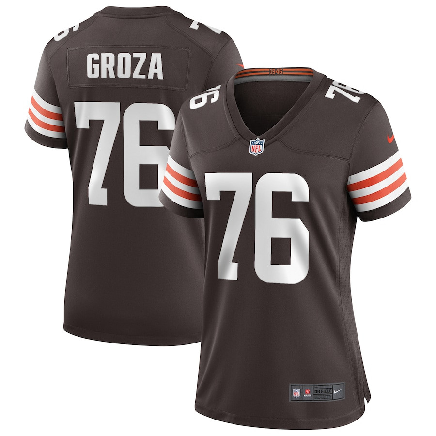 Lou Groza 76 Cleveland Browns Game Retired Brown NFL Jersey Women's