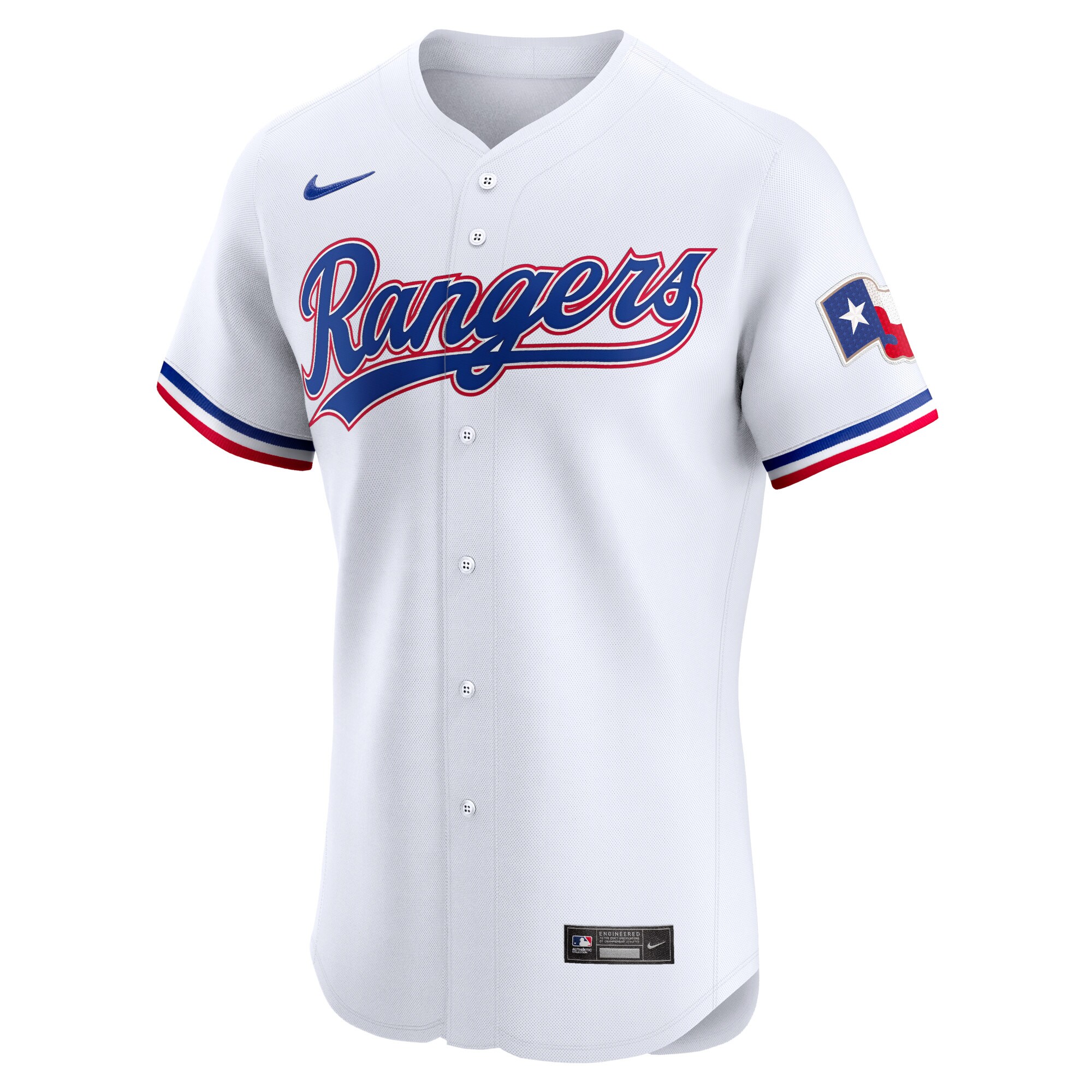 Texas Rangers White Home Elite MLB Jersey Men's