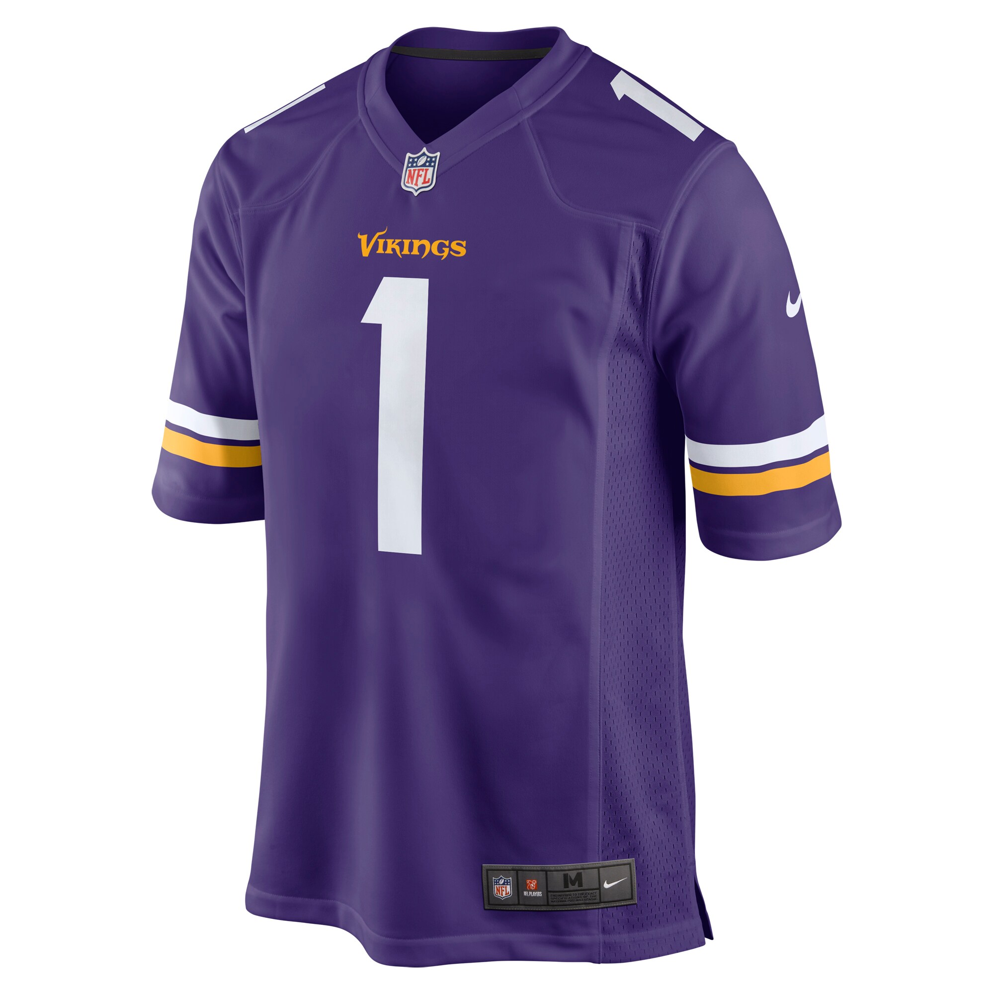 Minnesota Vikings Number 1 Dad Purple Game NFL Jersey Men's