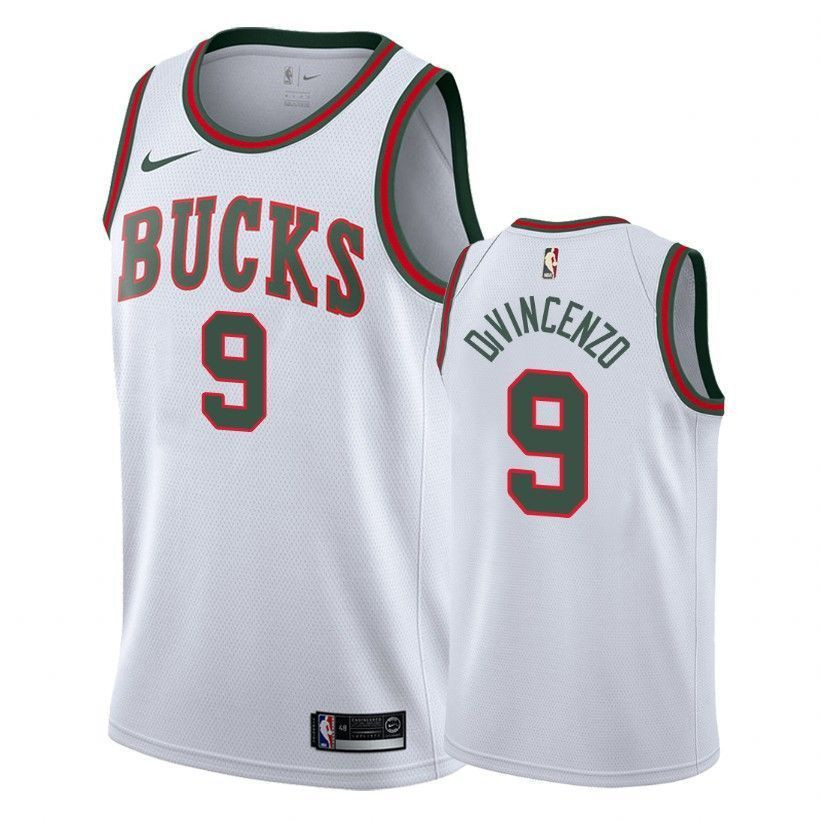 Milwaukee Bucks Donte Divincenzo 9 Classic Editio White NBA Jersey Men's