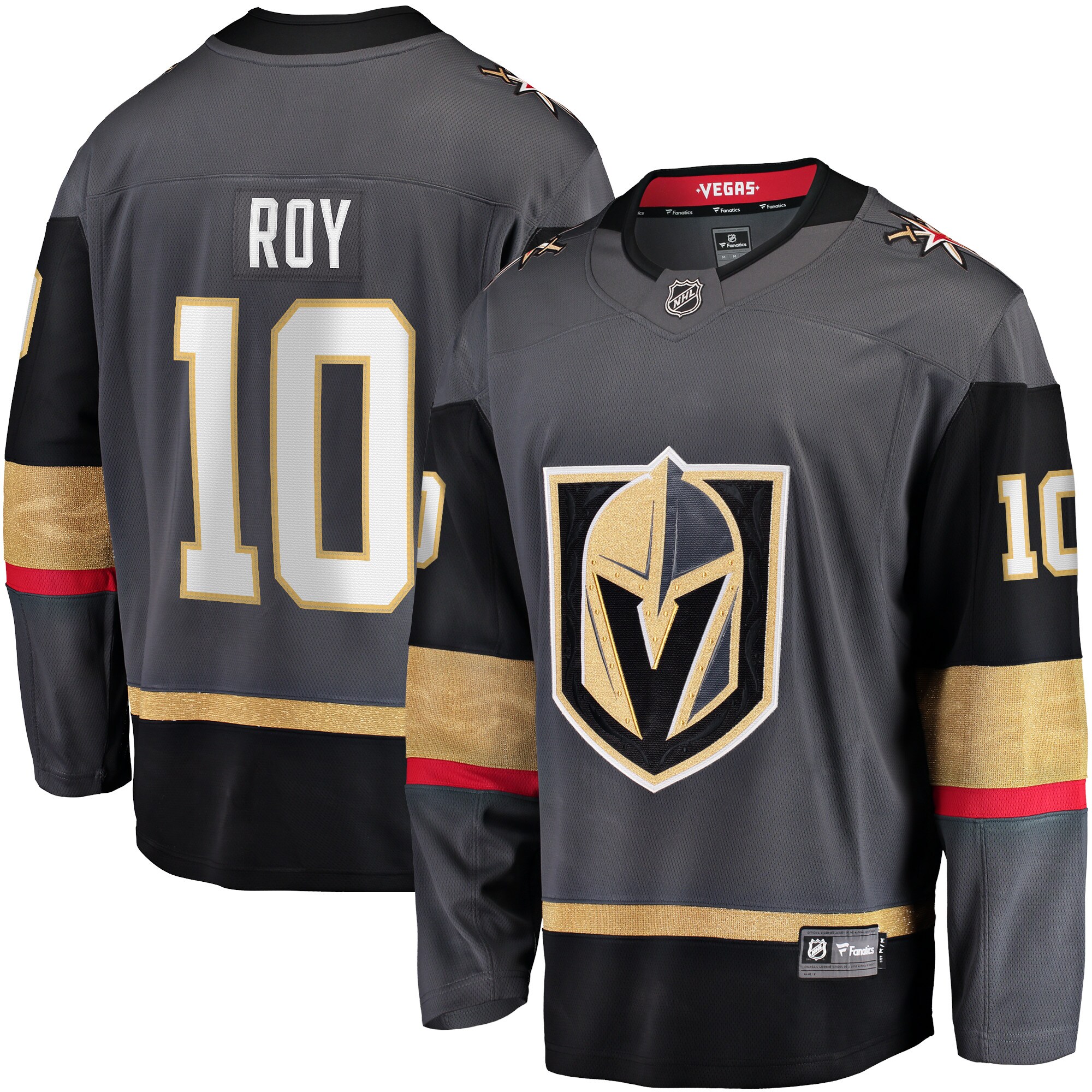 Vegas Golden Knights Nicolas Roy Gray Home Breakaway Player NHL Jersey Men's