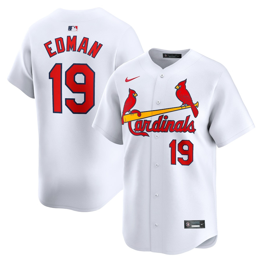 Tommy Edman 19 St. Louis Cardinals Home Limited White MLB Jersey Men's