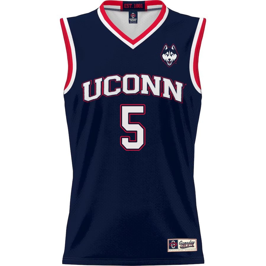Hassan Diarra 5 UConn Huskies Navy NCAA Jersey Men's