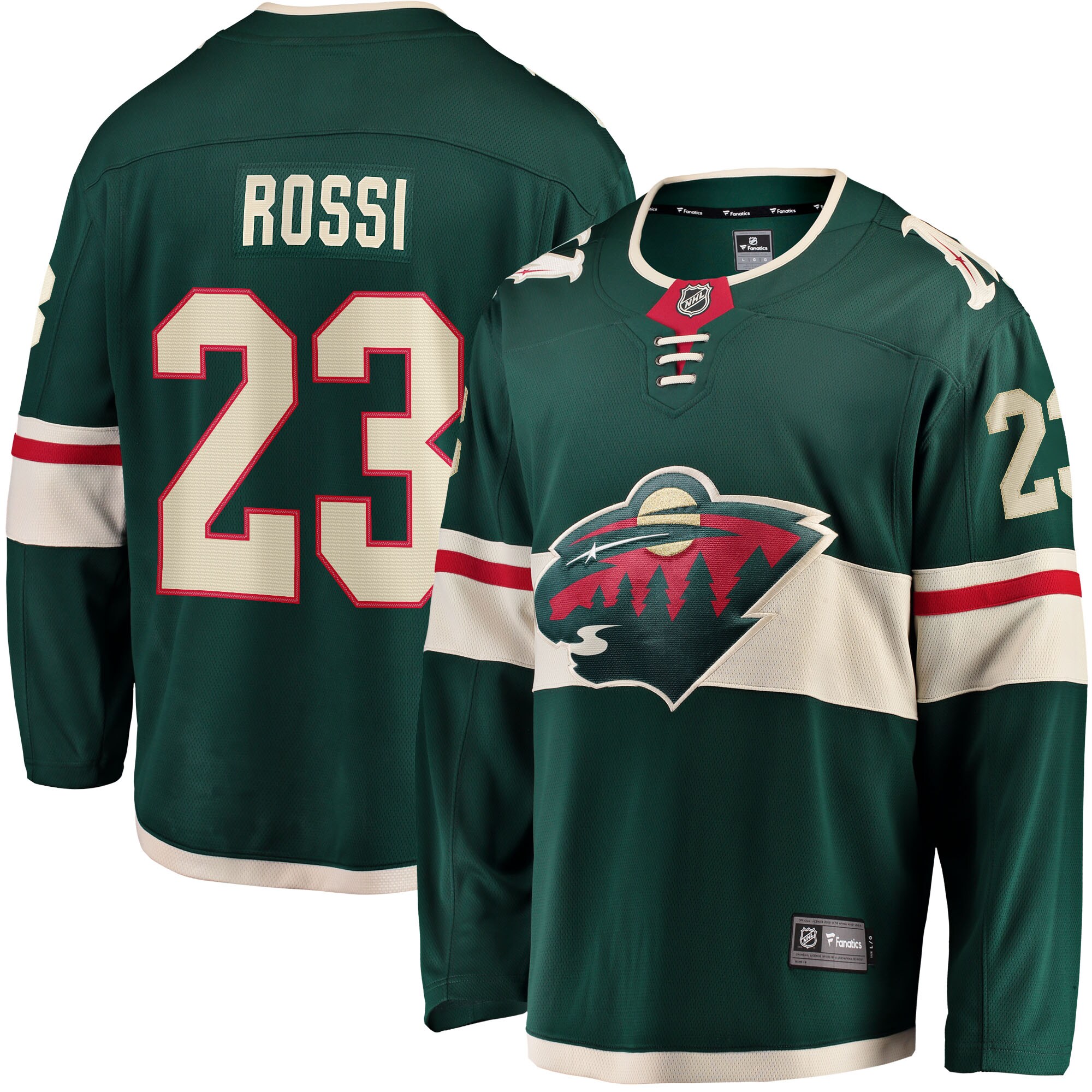 Minnesota Wild Marco Rossi Green Home Breakaway Player NHL Jersey Men's