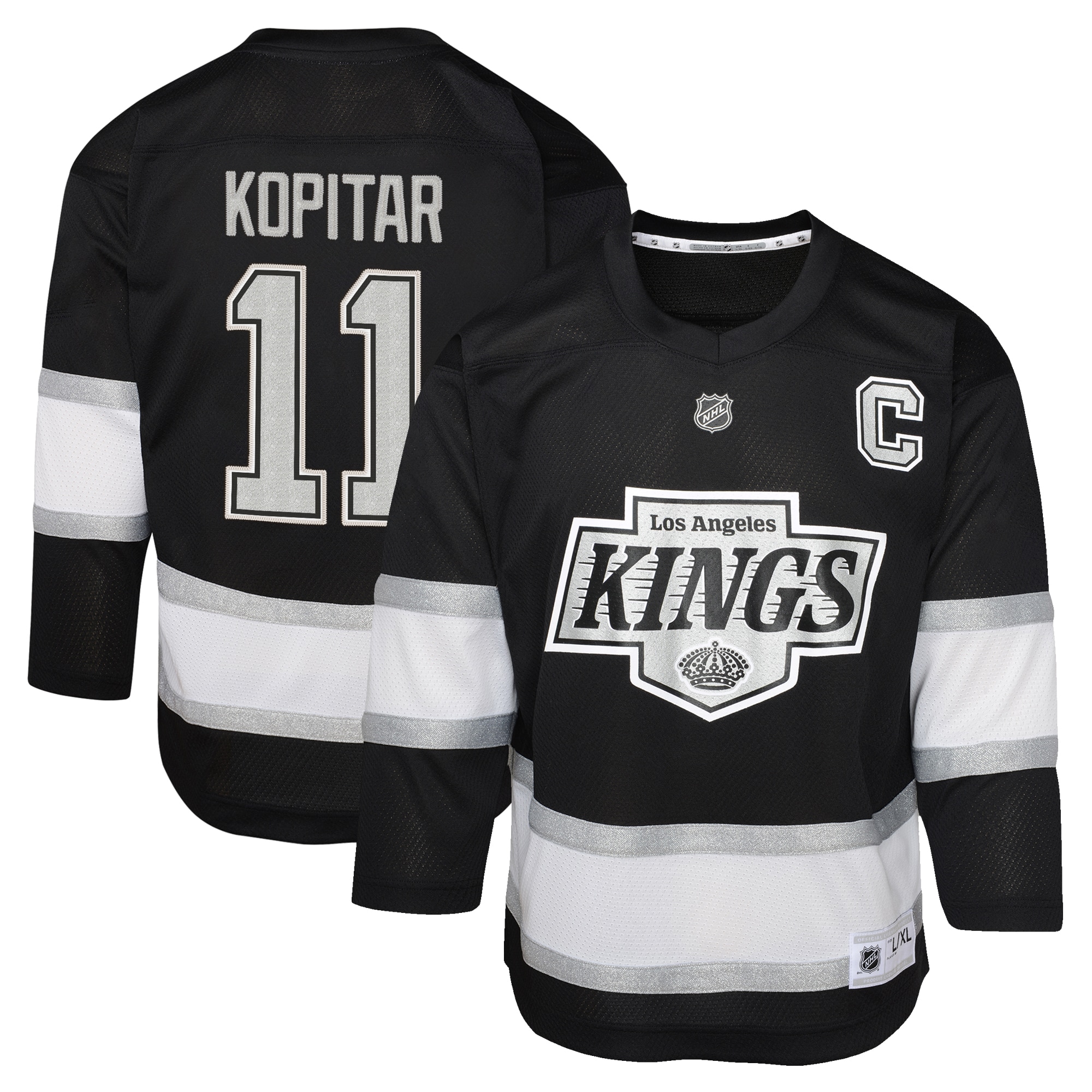 Preschool Los Angeles Kings Anze Kopitar Black Player NHL Jersey Men's