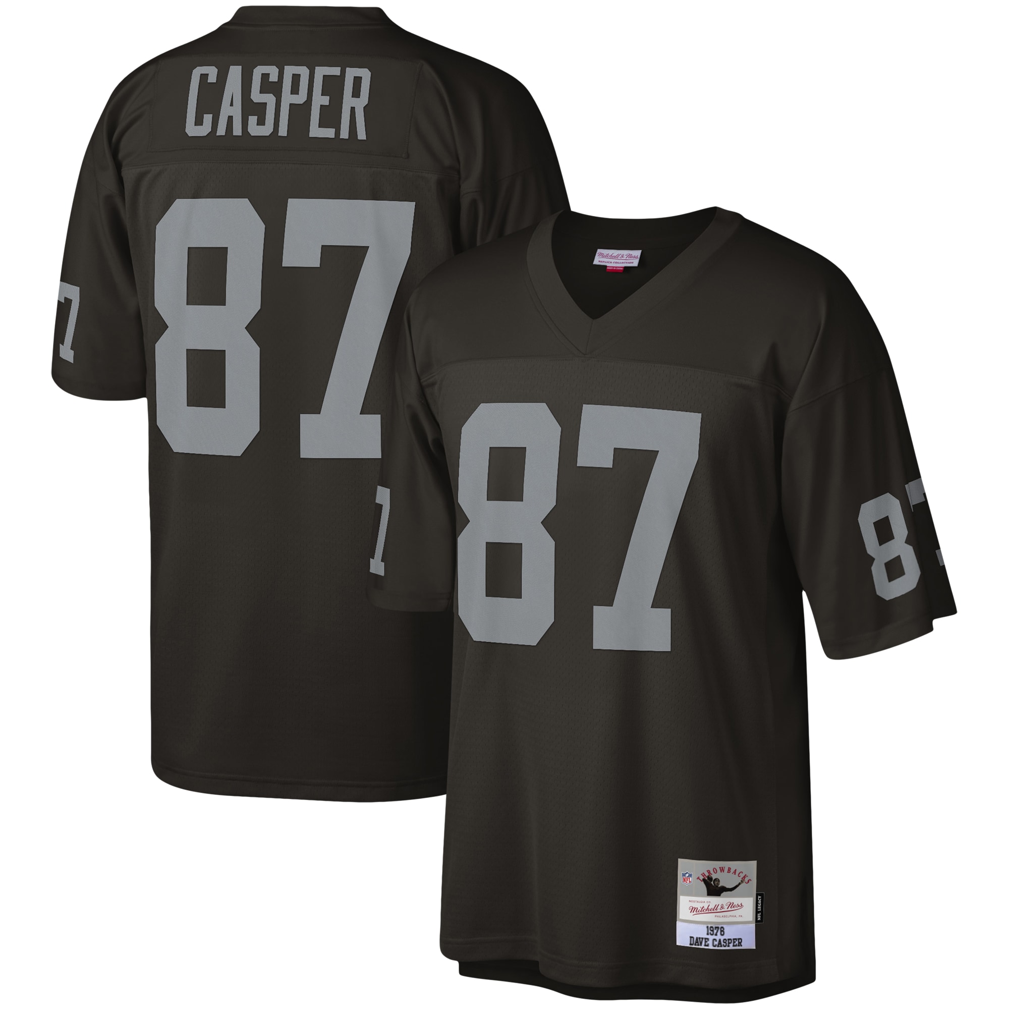 Las Vegas Raiders Dave Casper Mitchell Ness Black Legacy NFL Jersey Men's