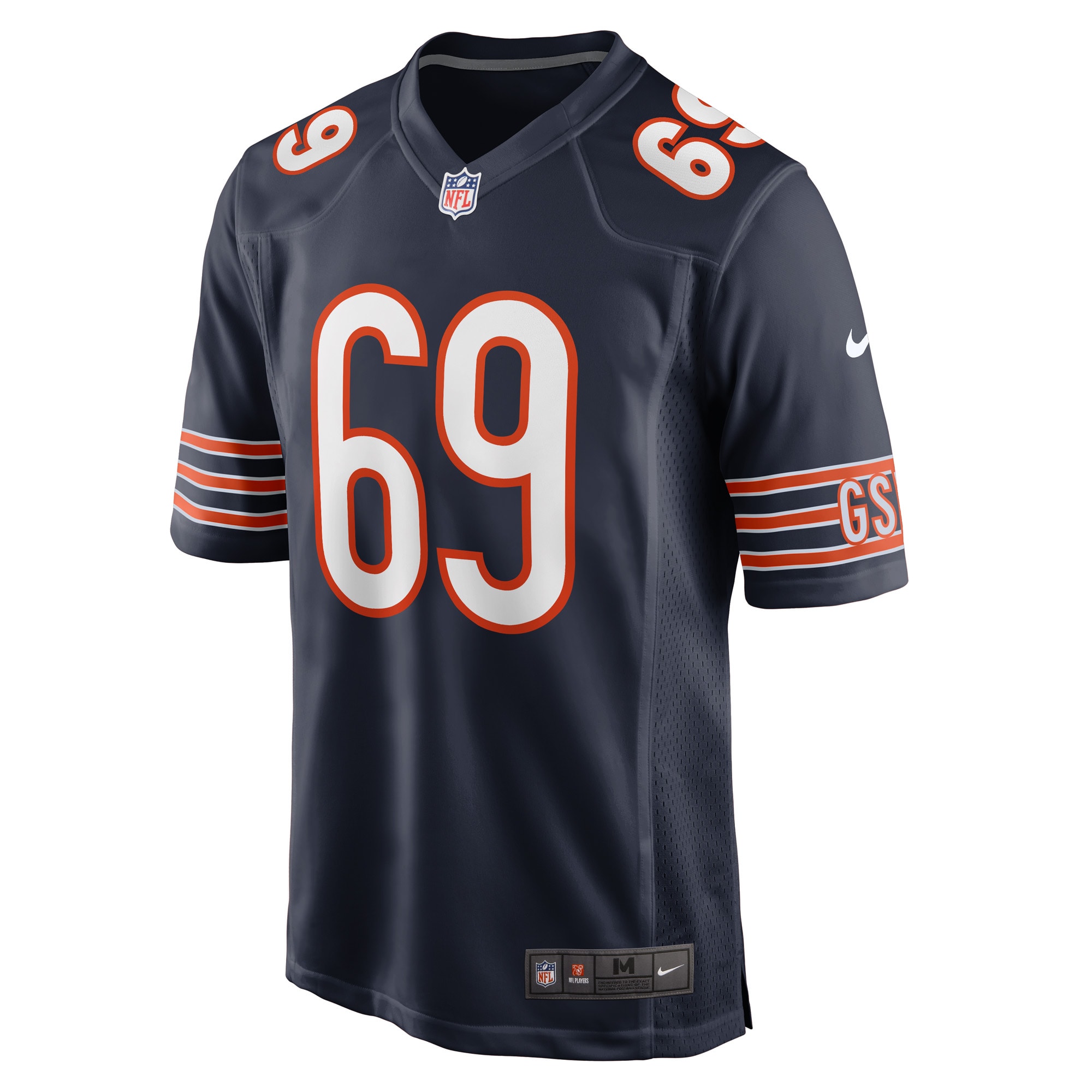 Chicago Bears Ja'Tyre Carter Navy Game Player NFL Jersey Men's